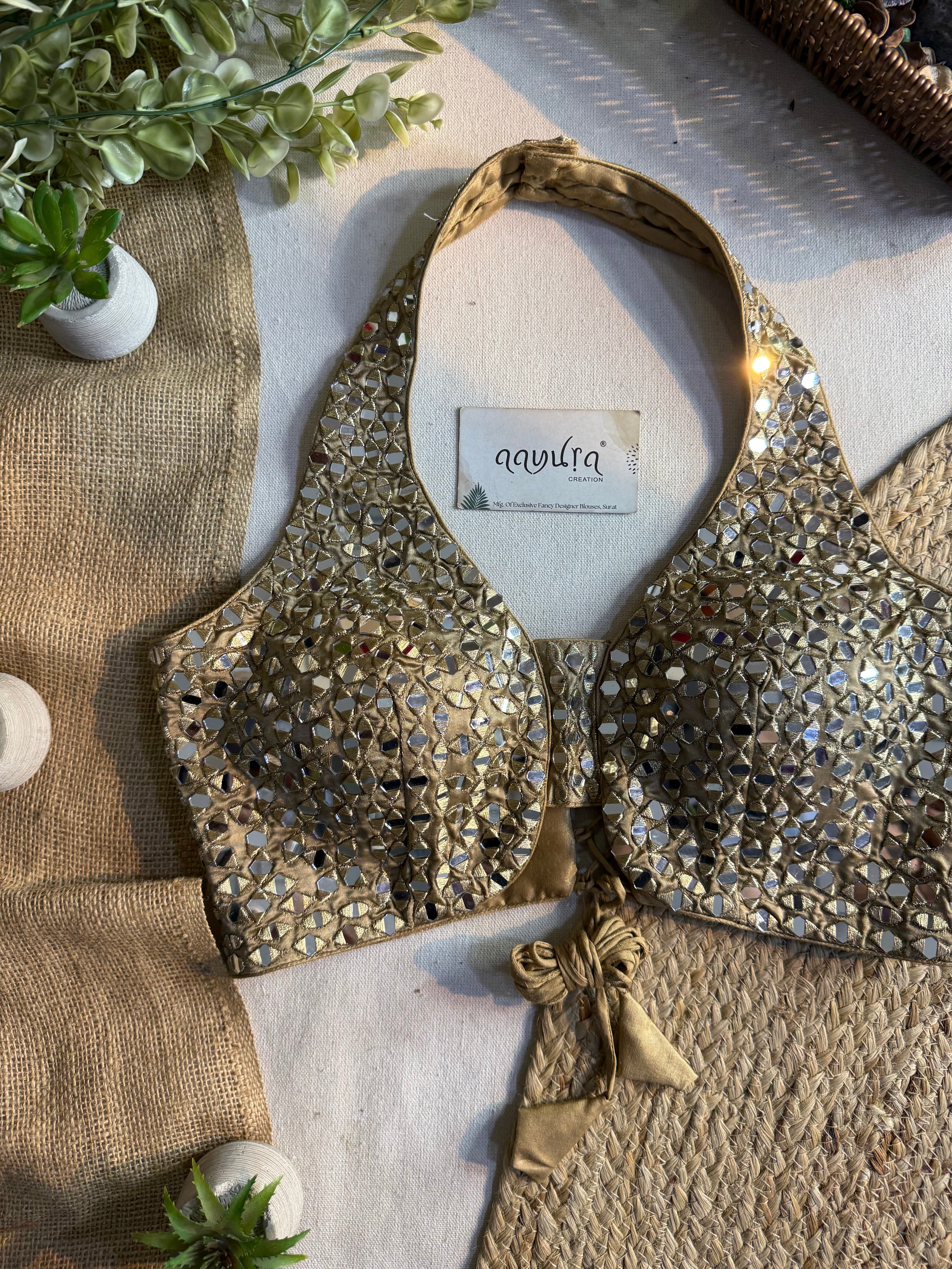 Mirror Muse Halter Blouse