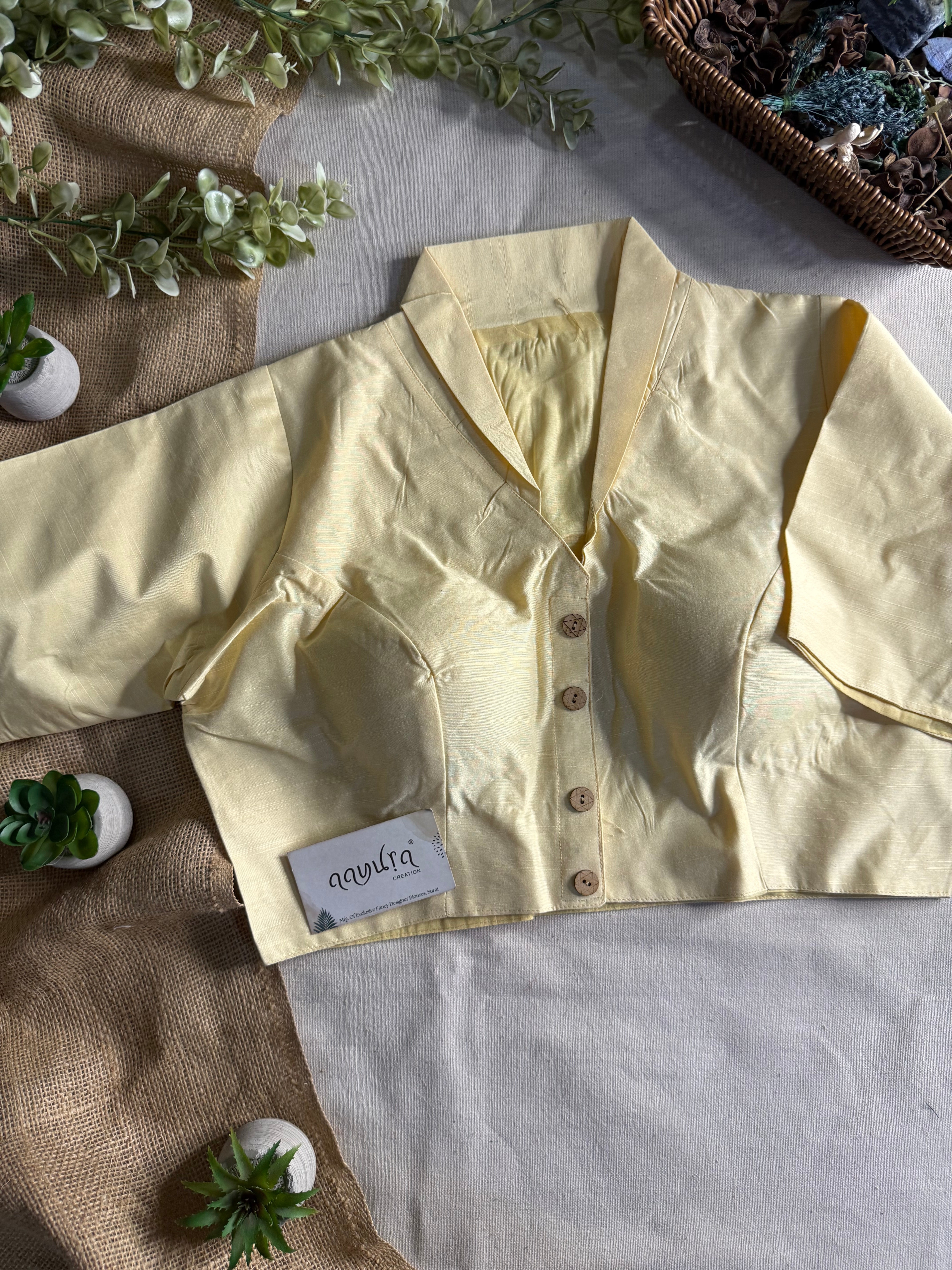 Banglori Cotton Collar Neck Blouse