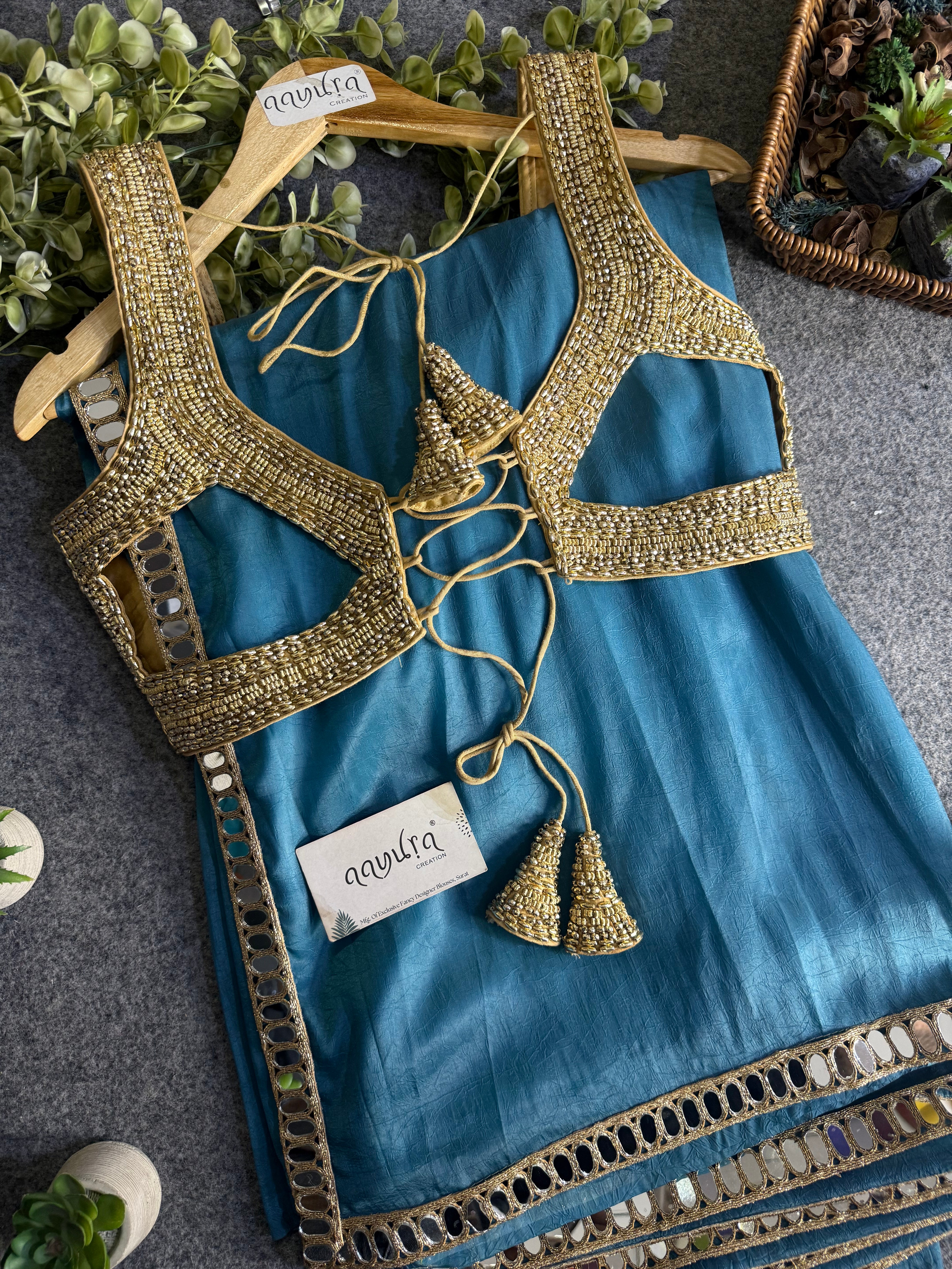 Royal Handwork Silk Ensemble