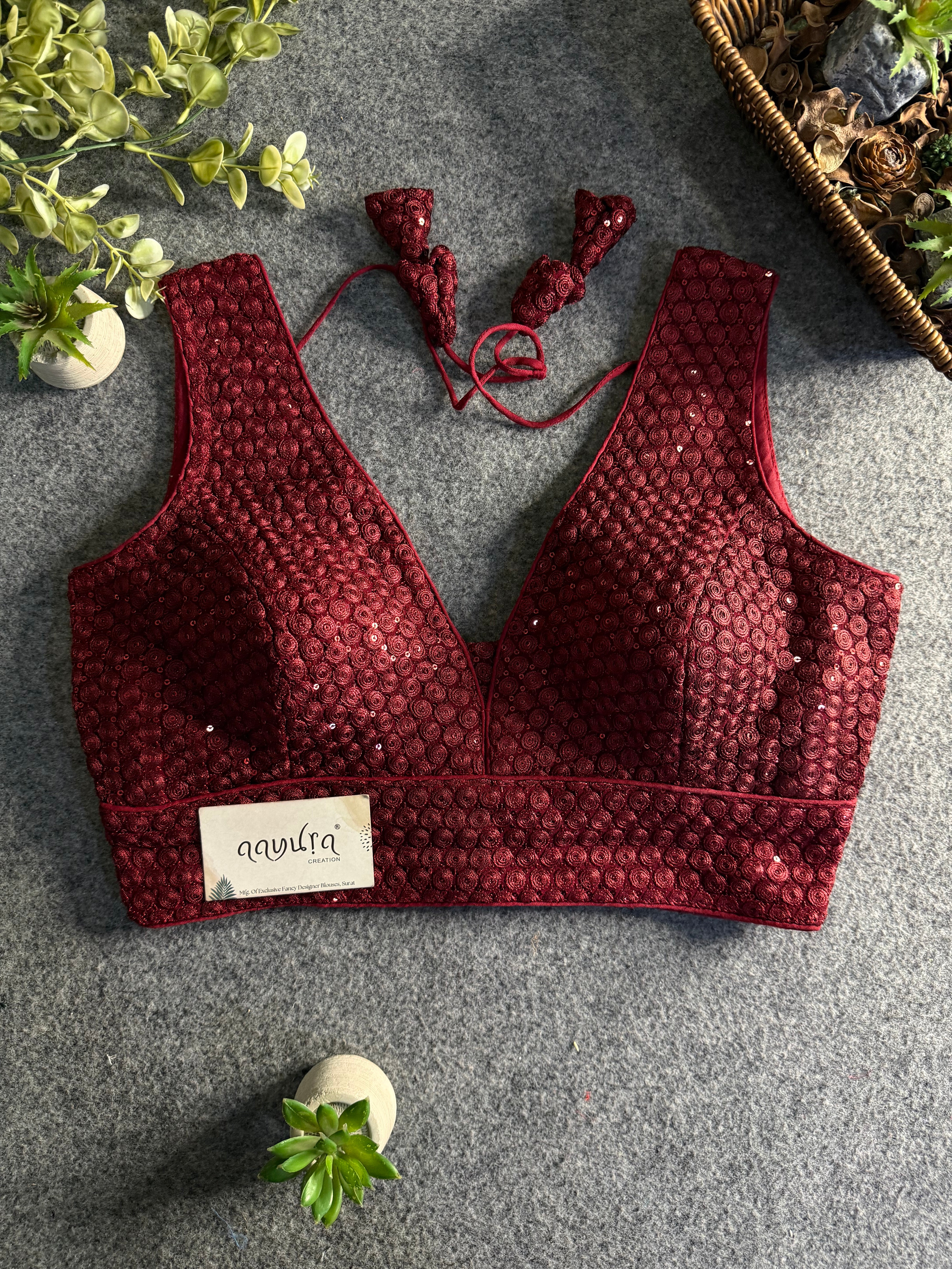 Divine Sequence Partywear Blouse