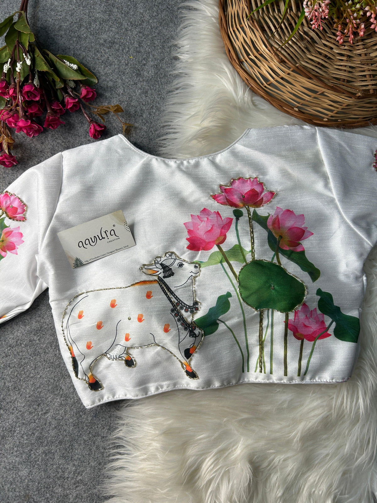 Cow Print Blouse