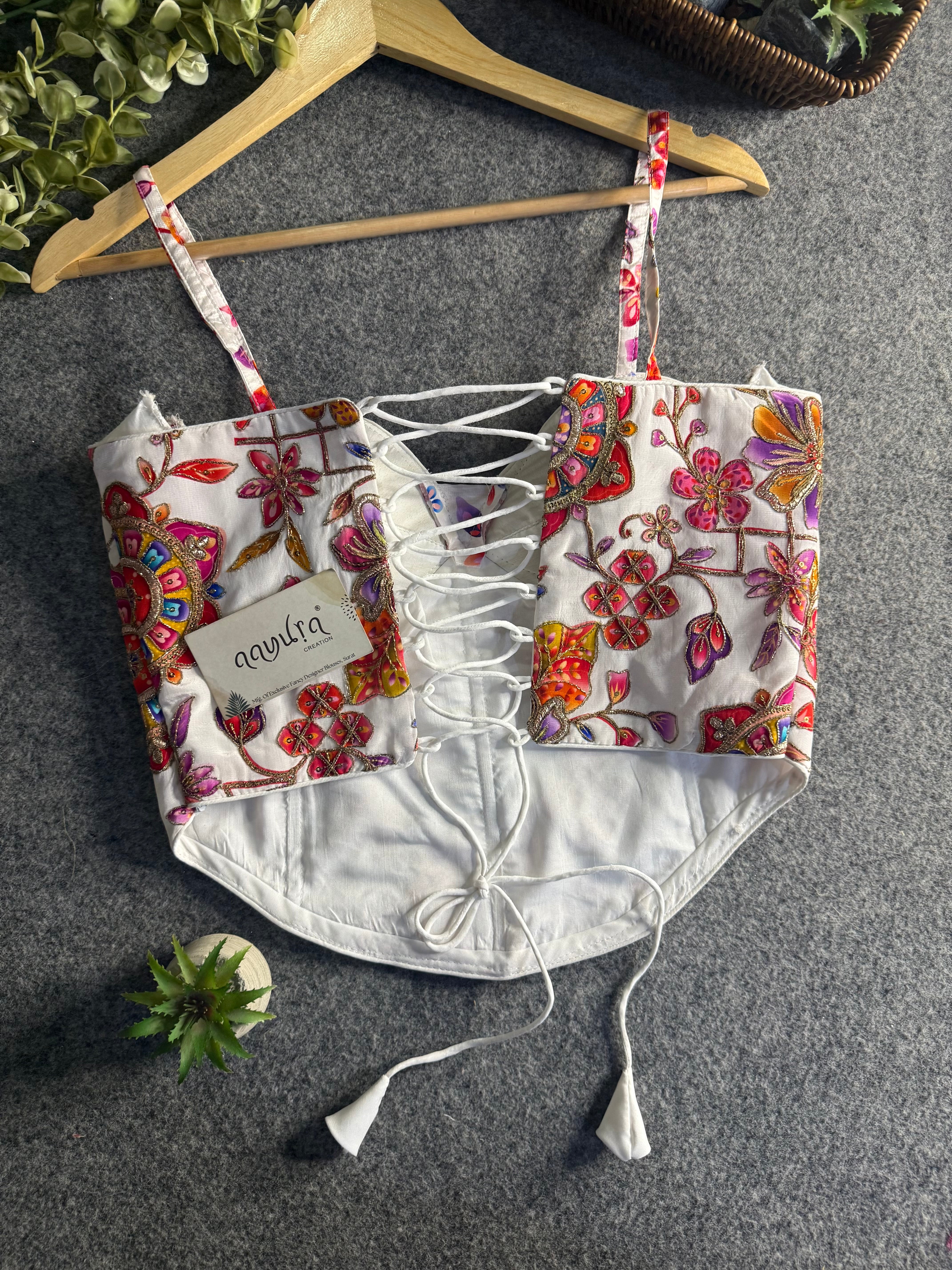 Aavya Luxe Crepe Silk Co-Ord Blouse