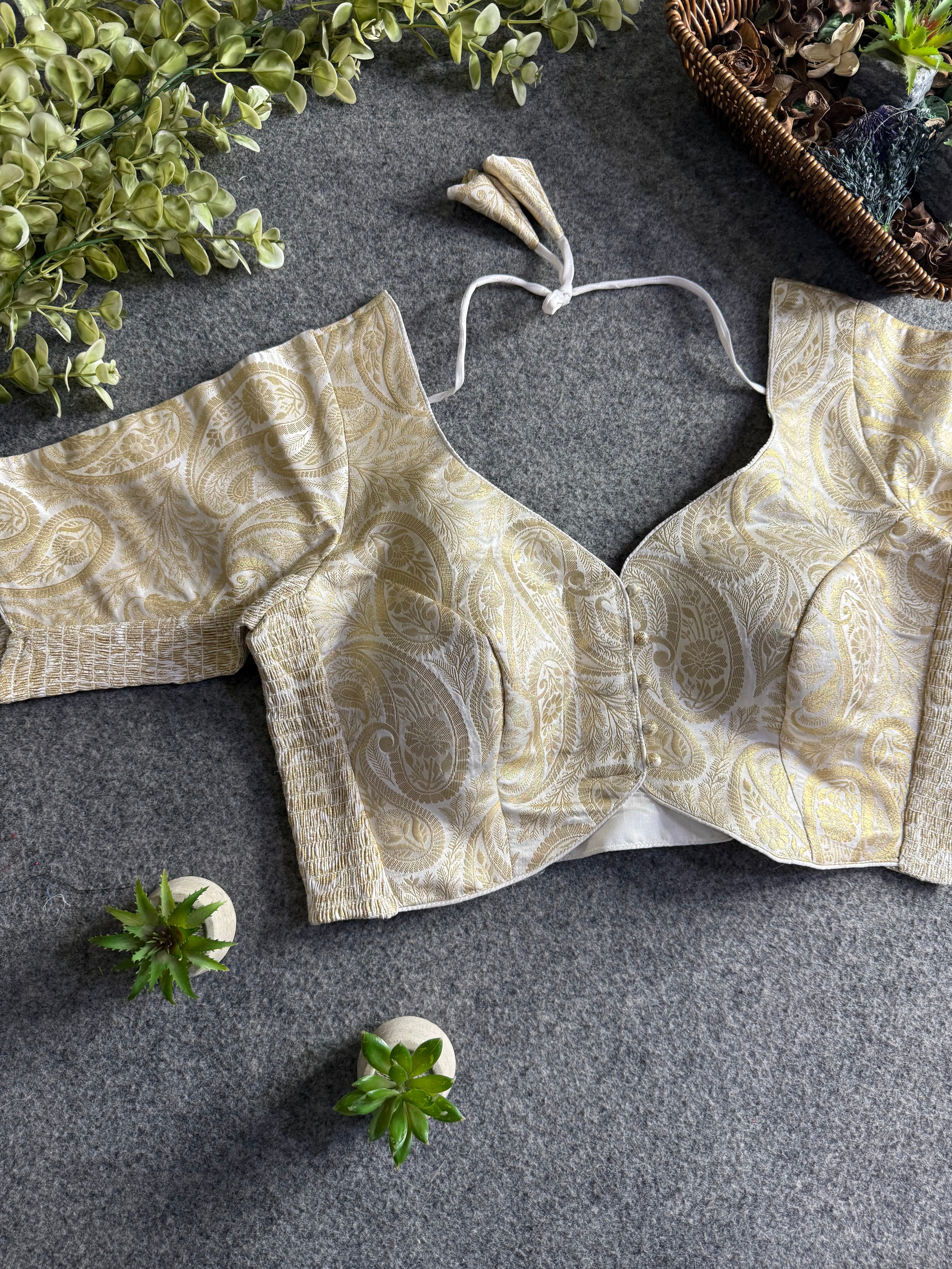 Comfort Fit Banarasi Stretchable Blouse