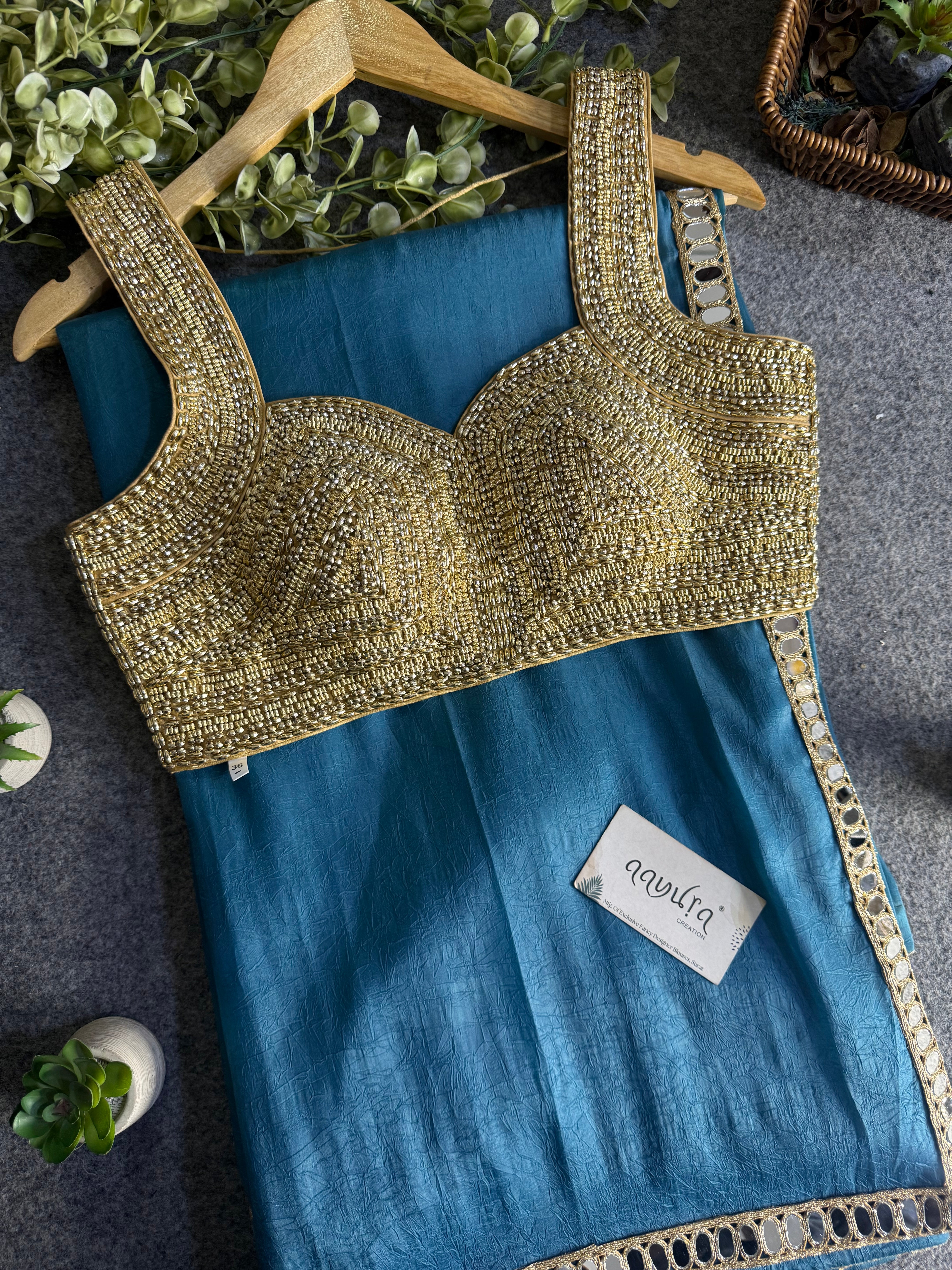 Royal Handwork Silk Ensemble