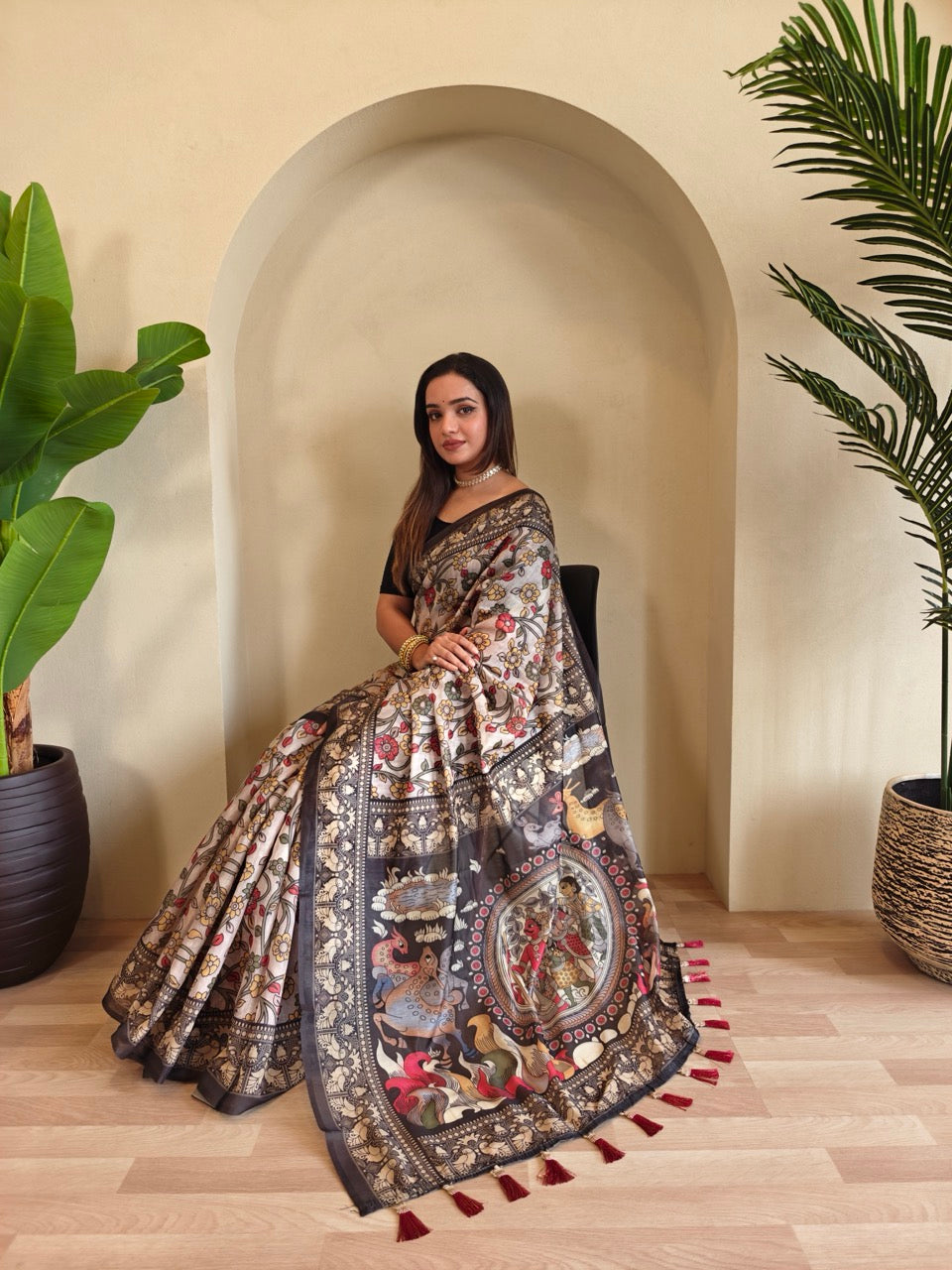Traditional Soft Cotton Chanderi Saree