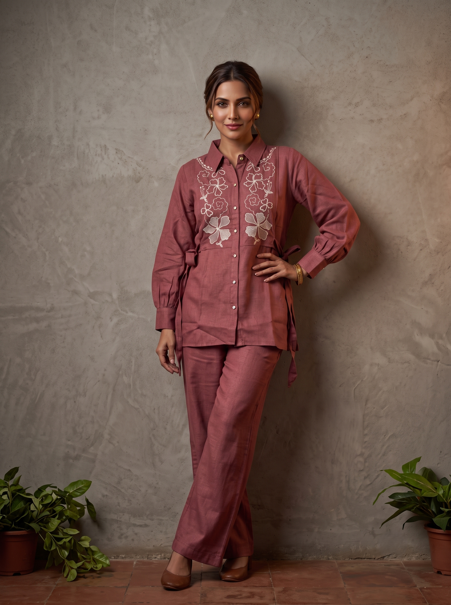 Aurelia Twill Dress Set