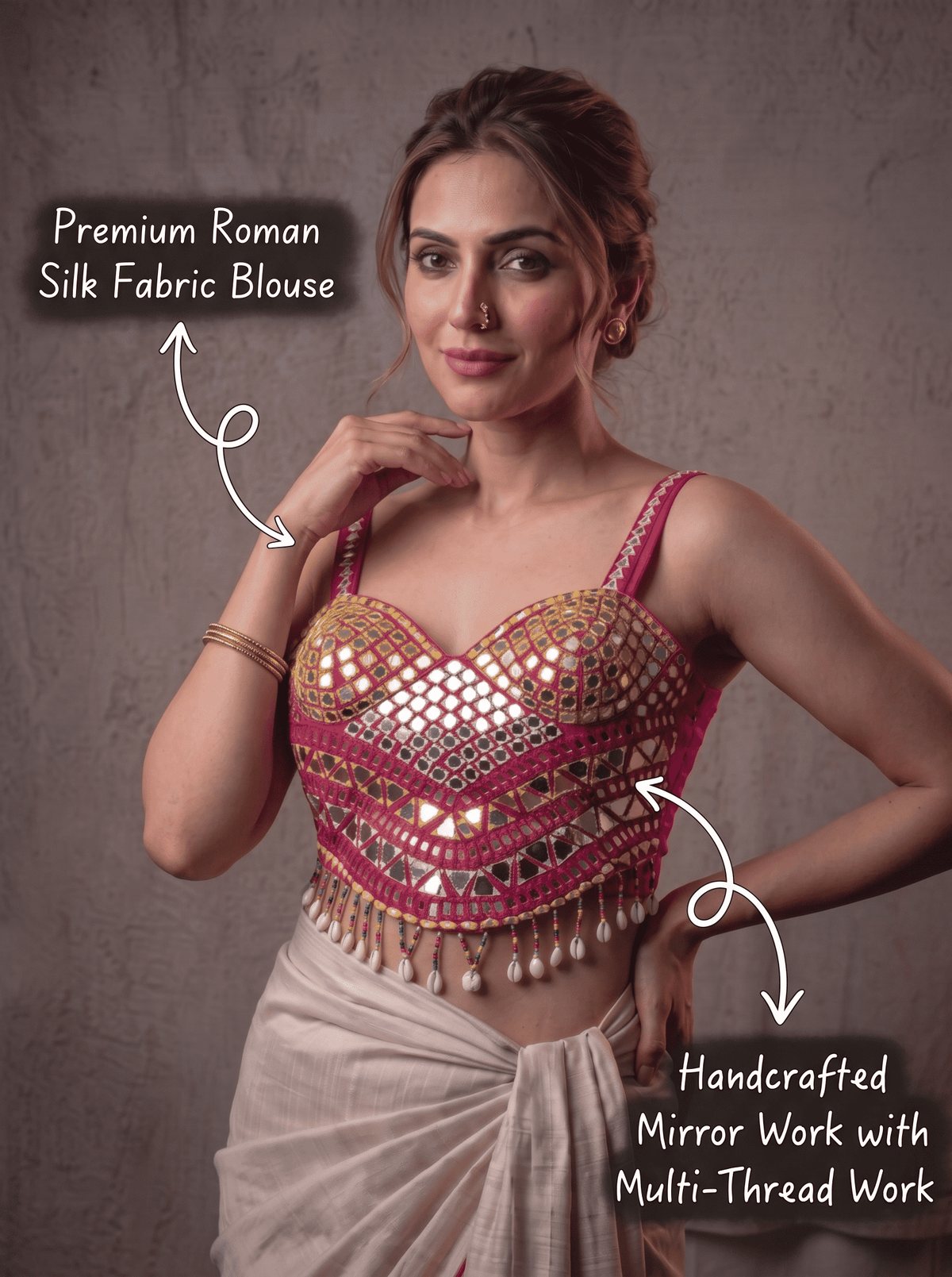 Shanaya Mirrorwork Shell Blouse