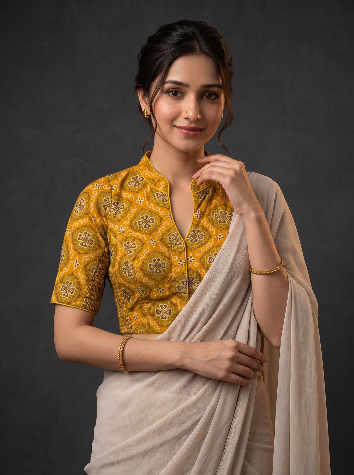 Aarohi Ajrakh Printed Blouse