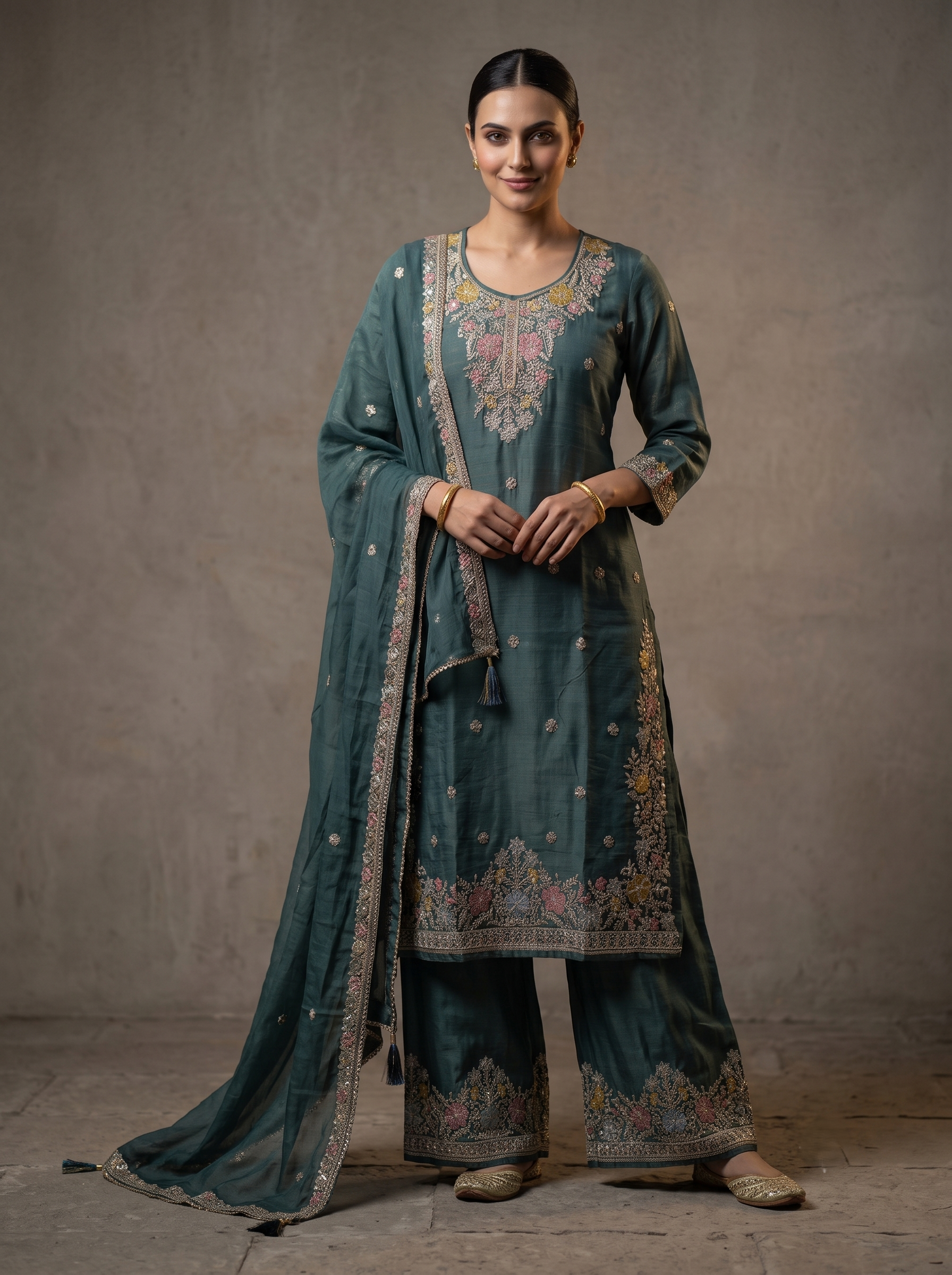 Heer Designer Palazzo Sharara Set