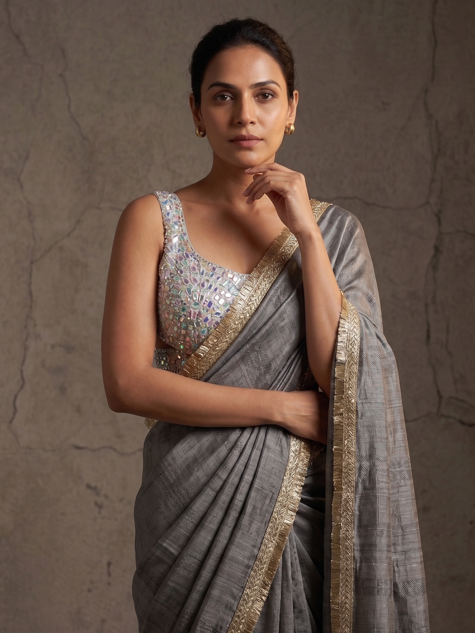 Pearl Royale Silk Saree Set