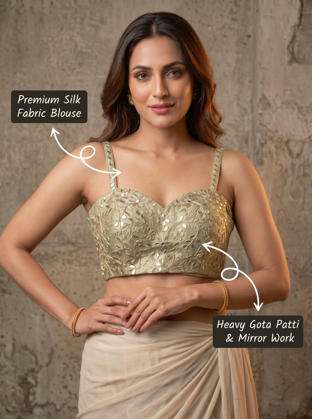 Noore Gota Patti Blouse