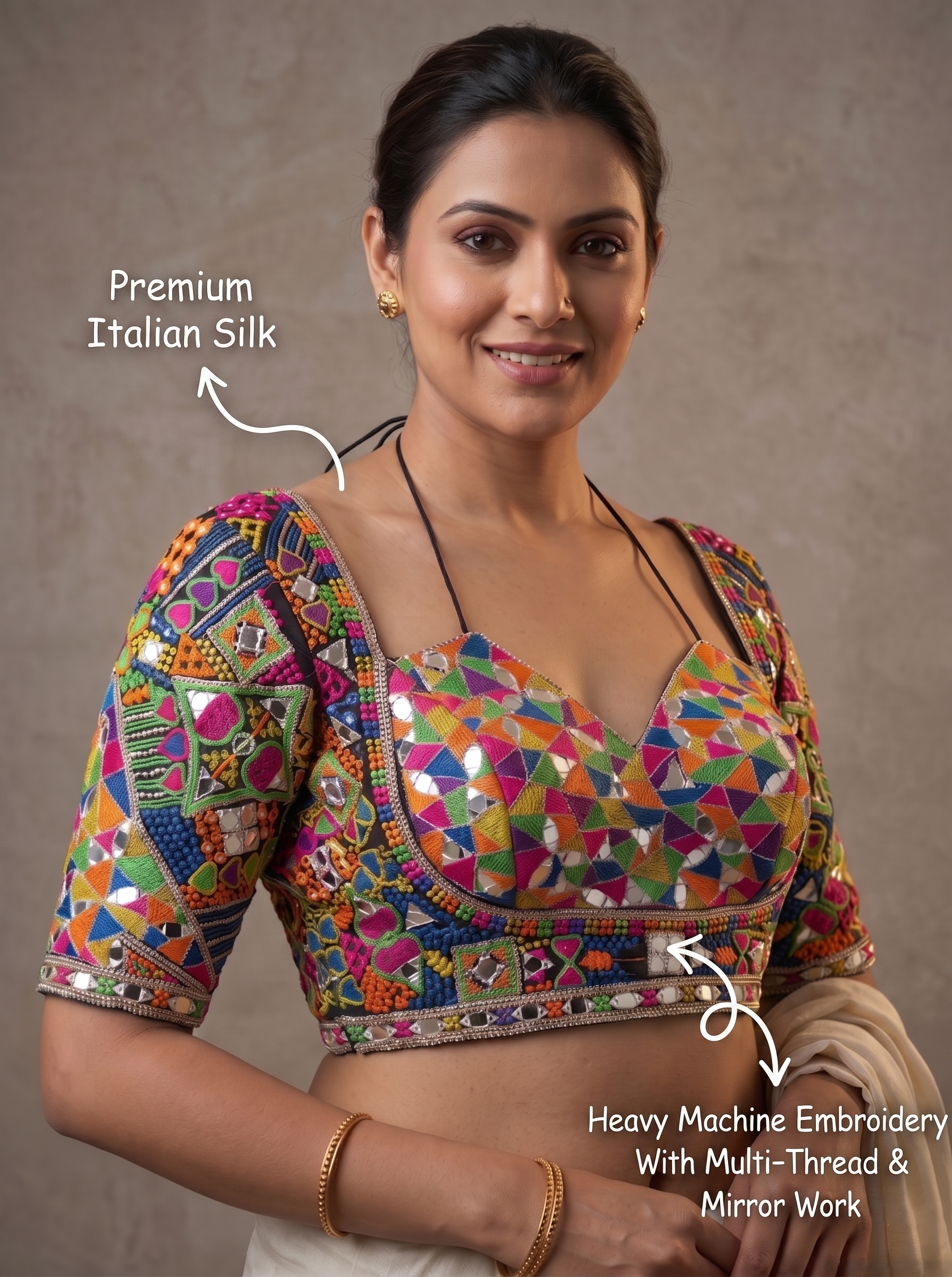 Italian Silk Garba Blouse