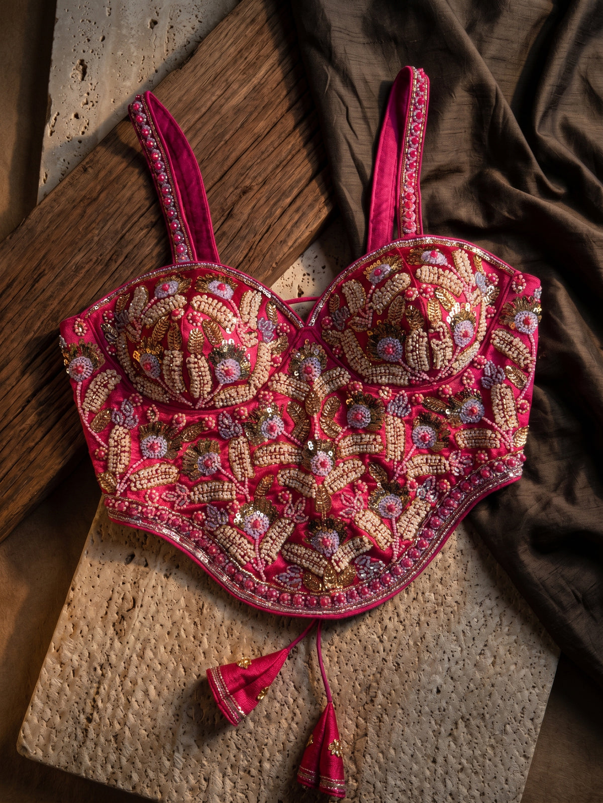 Aarvika Handcrafted Silk Co-Ord Blouse