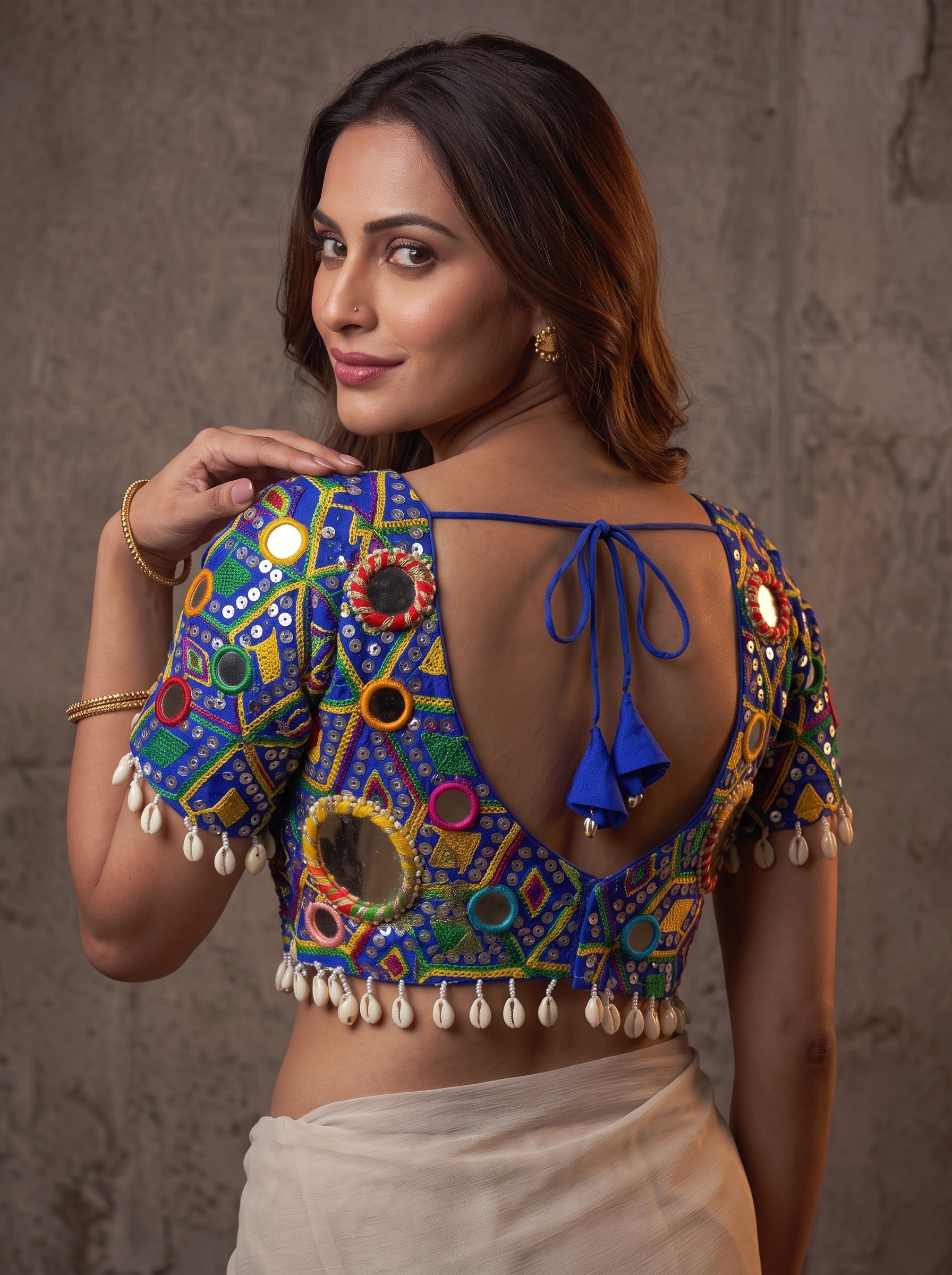 Garba Rani Heavy Mirror Blouse
