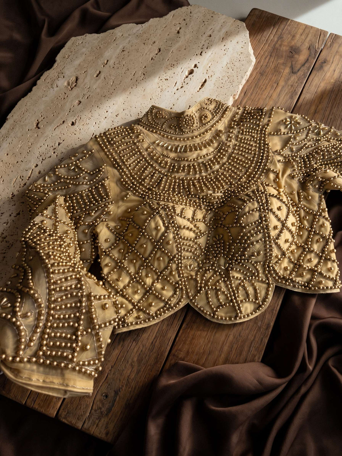 Moti Royale Net Full Sleeves Blouse