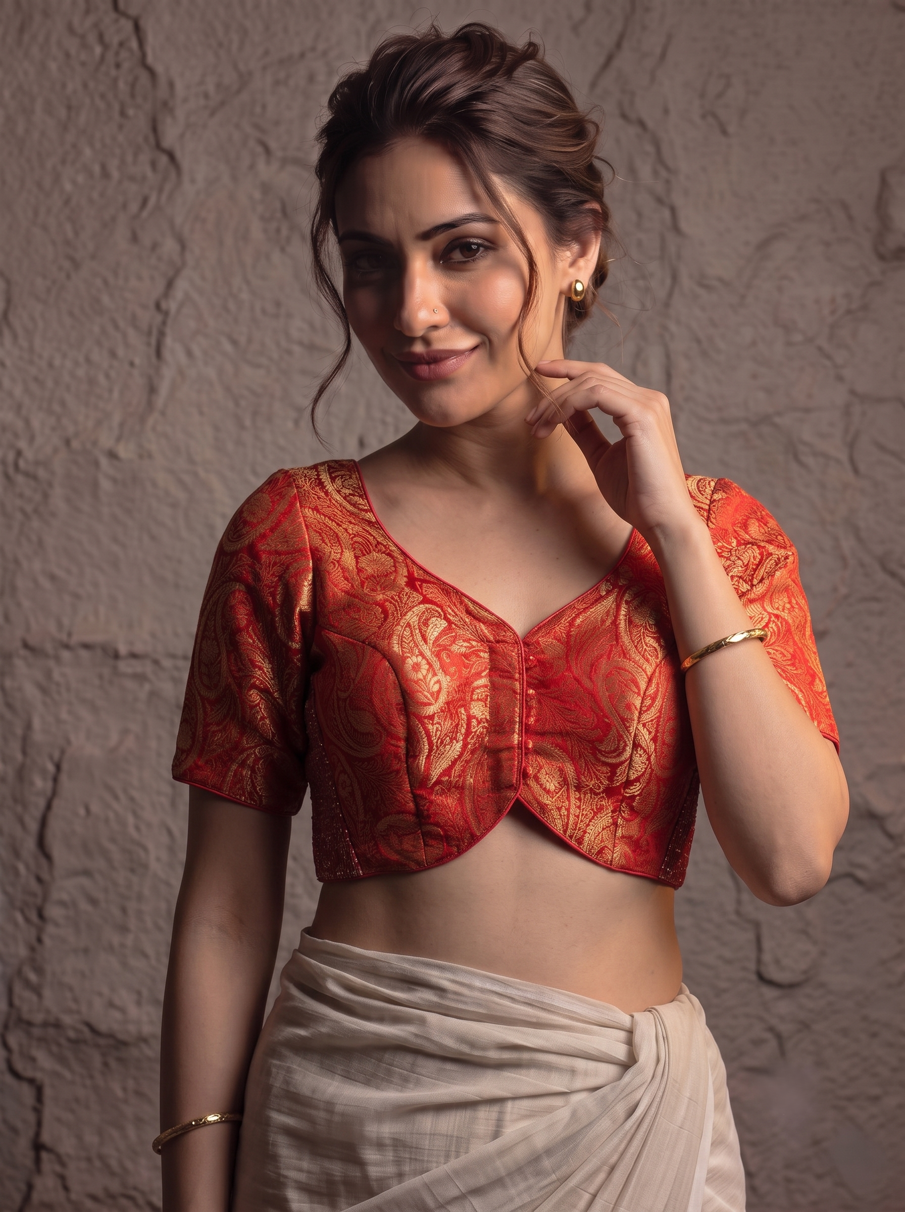 Comfort Fit Banarasi Stretchable Blouse