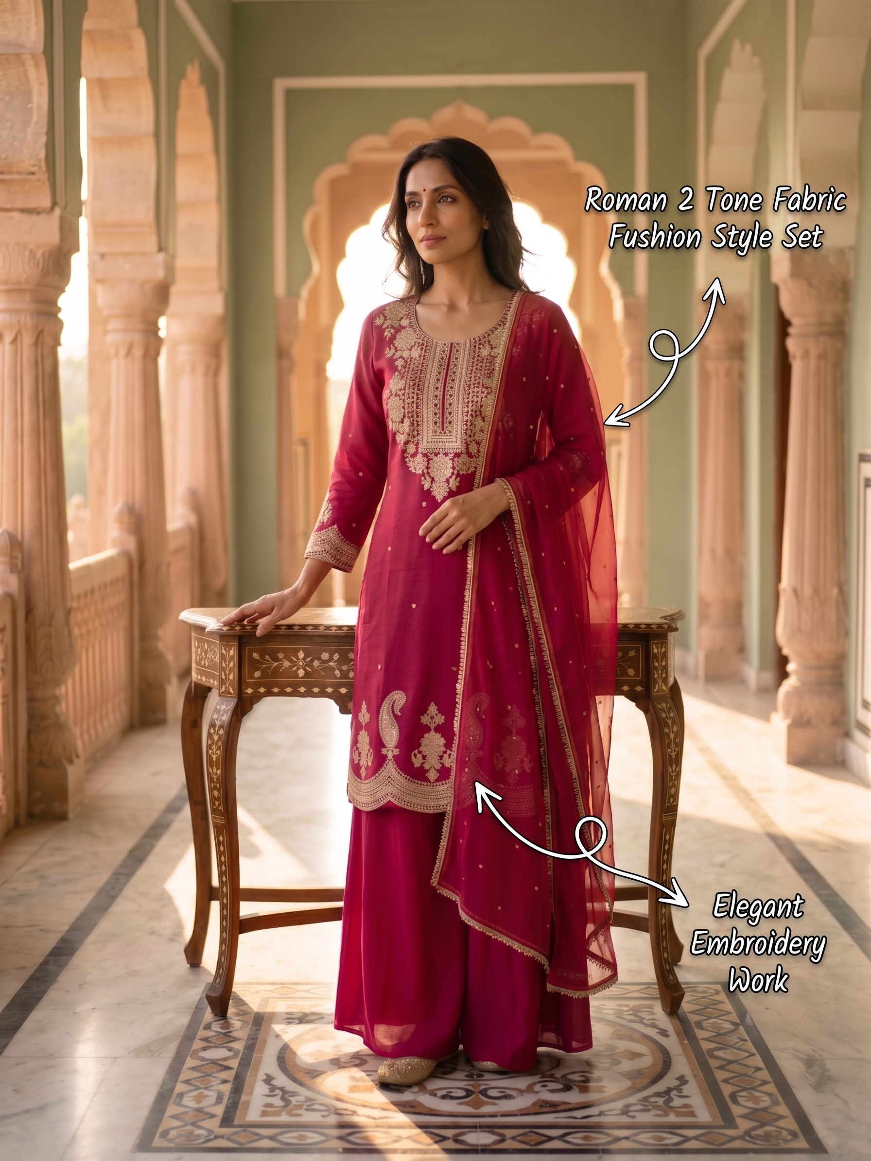 Aabha Roman 2-Tone Designer Set