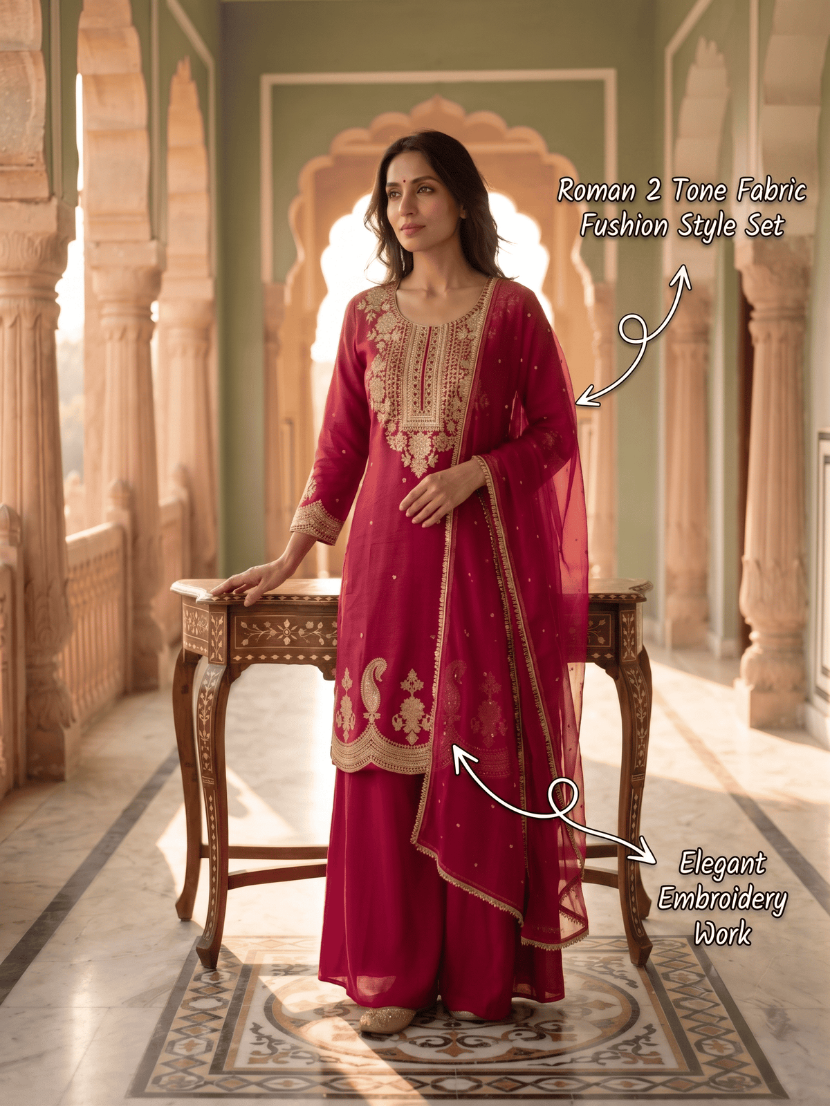 Aabha Roman 2-Tone Designer Set