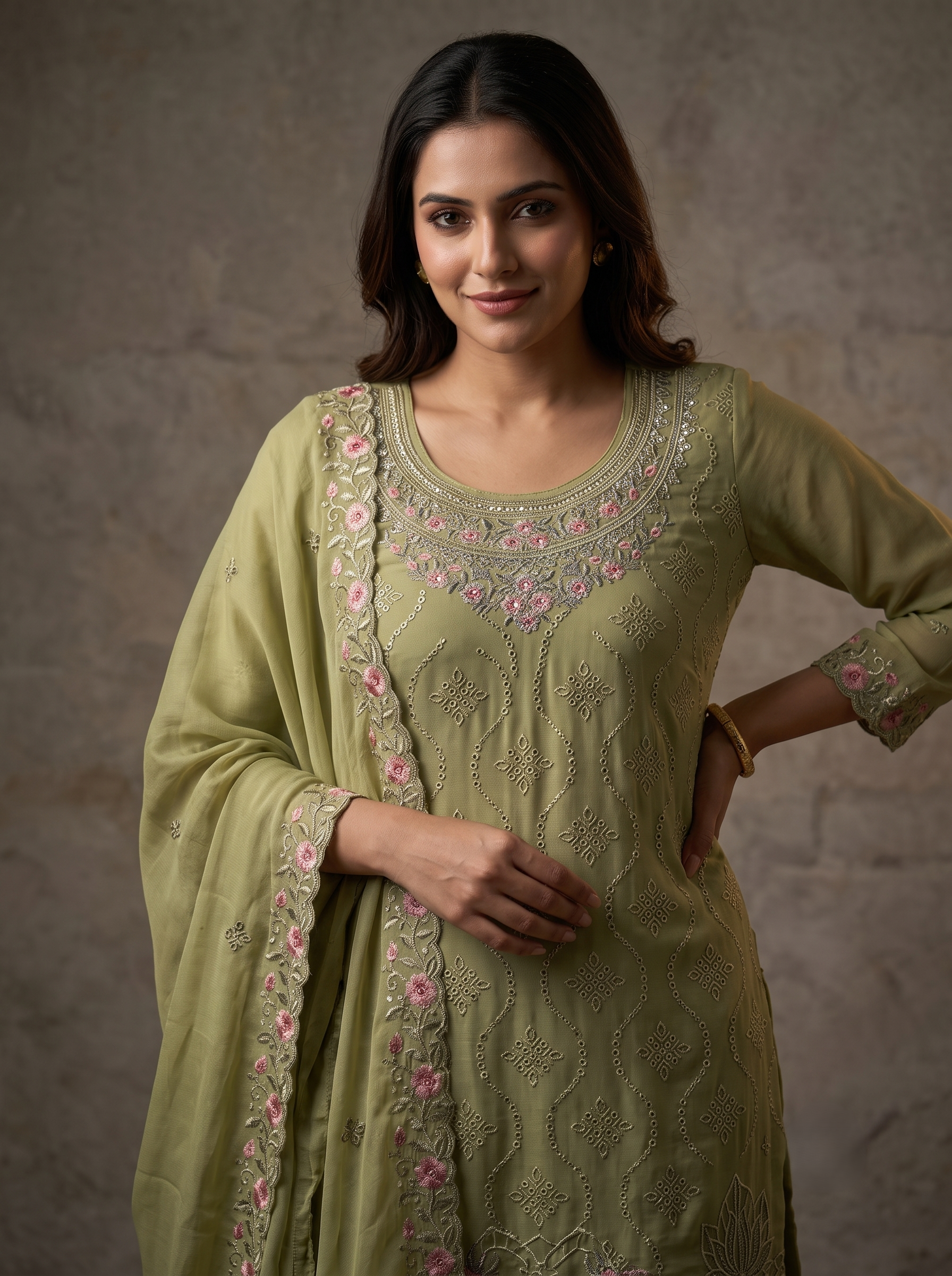 Eira Festive Palazzo Sharara Set