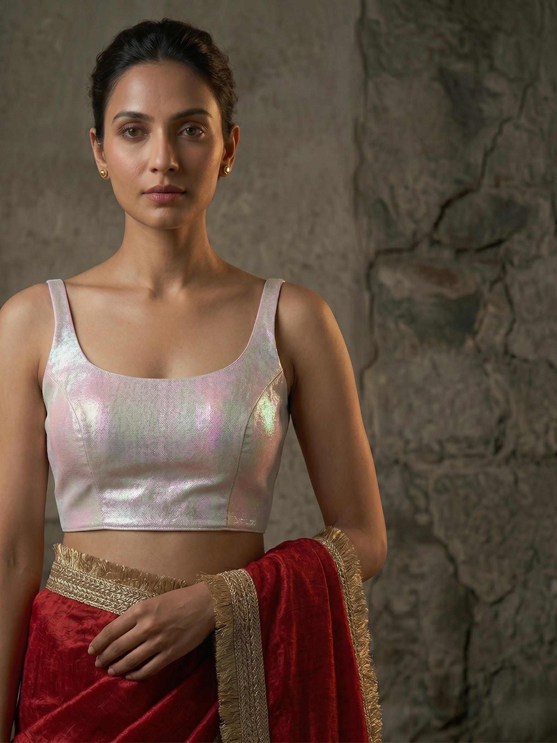 Ivory Luxe Saree Set