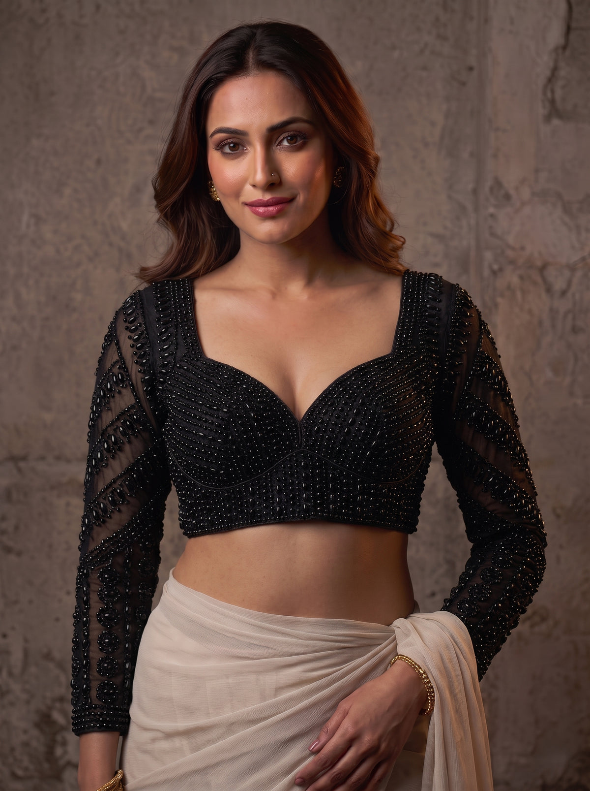 Pearlora Luxe Designer Blouse