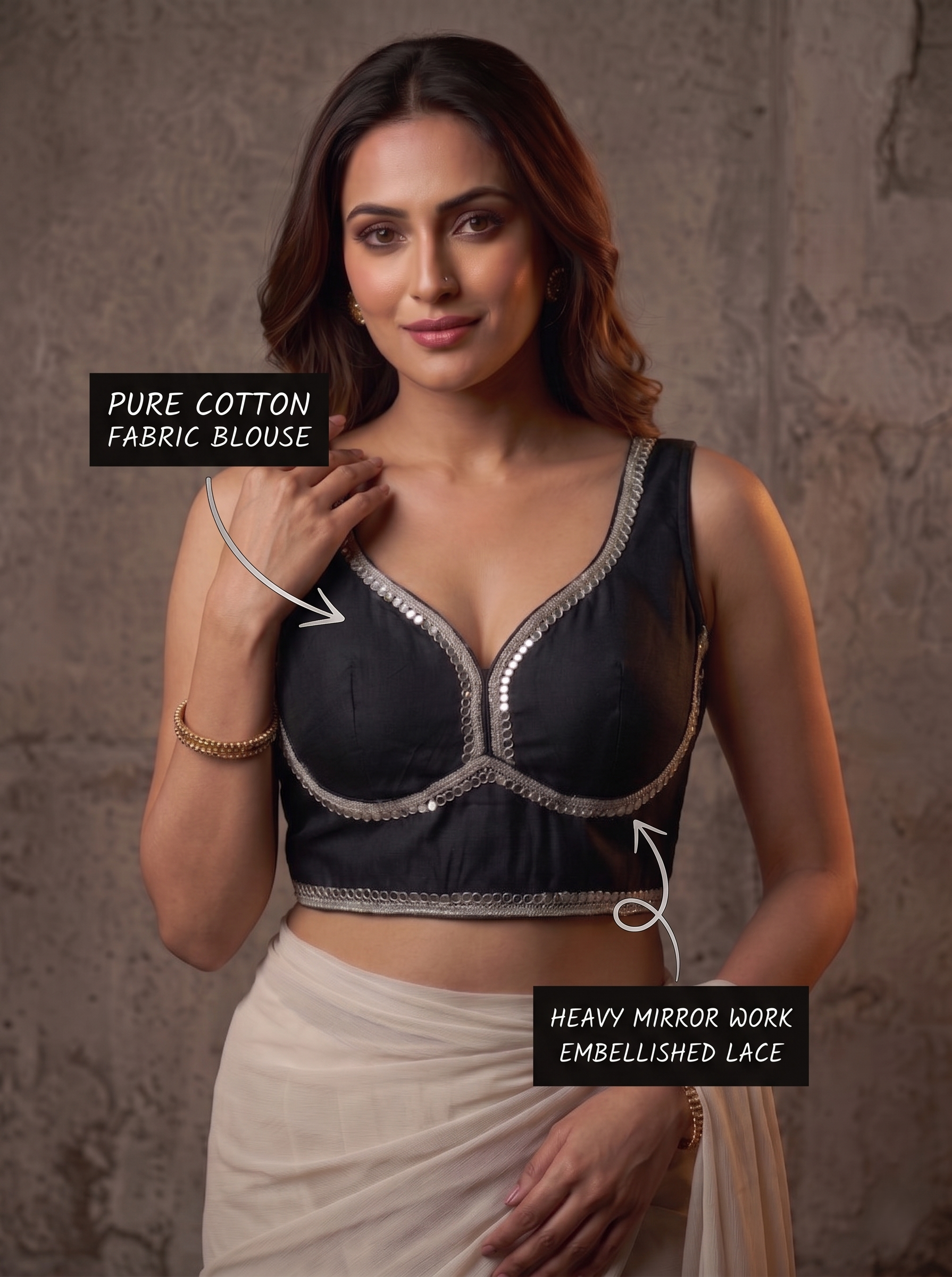 Aaradhya Mirror Border Blouse