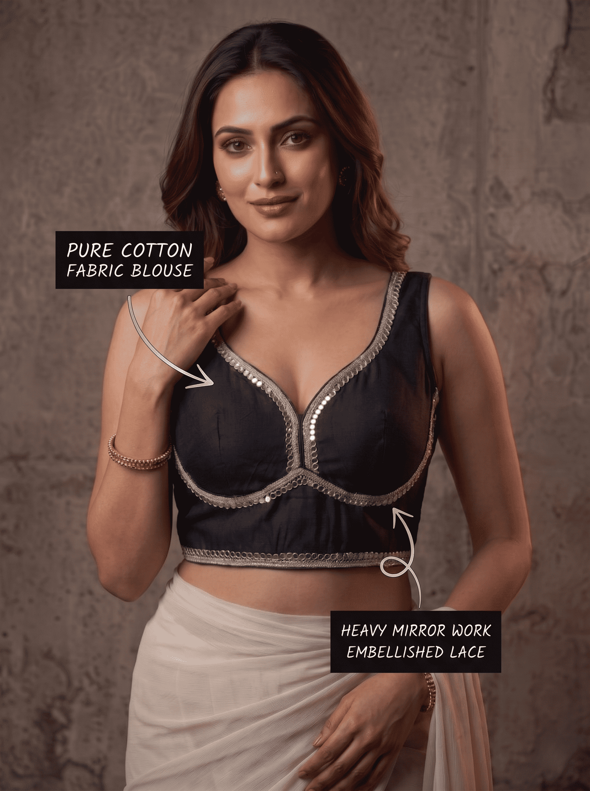 Aaradhya Mirror Border Blouse
