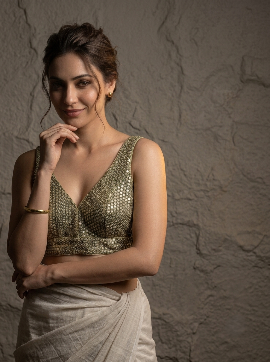 Aabha Mirror Glow Blouse