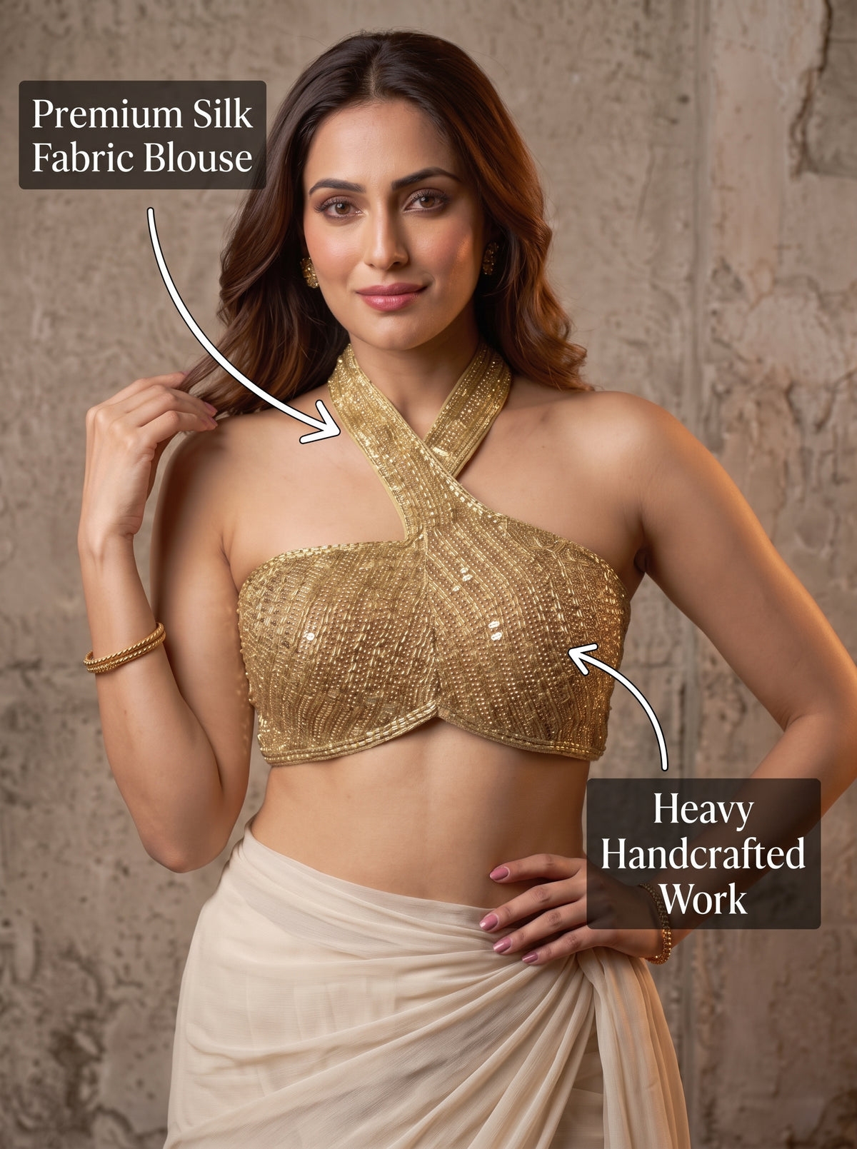 Royale Elegance Handcrafted Blouse