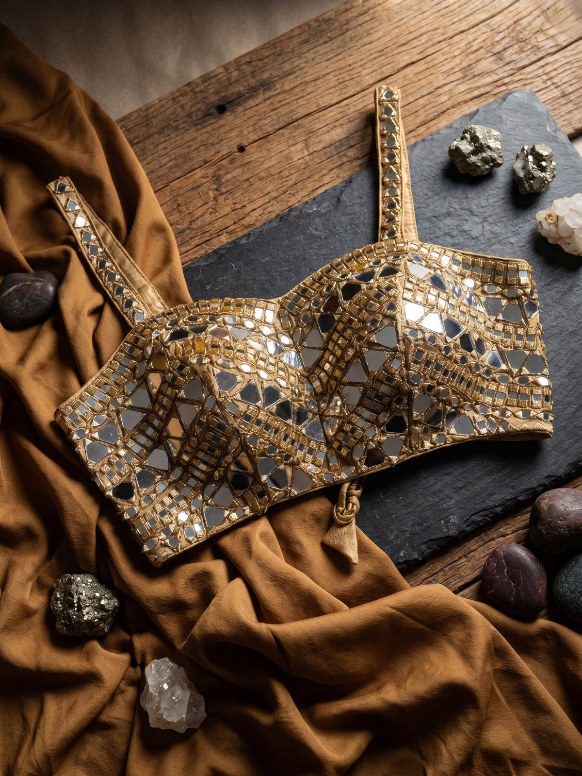 Zahira Mirror Work Blouse
