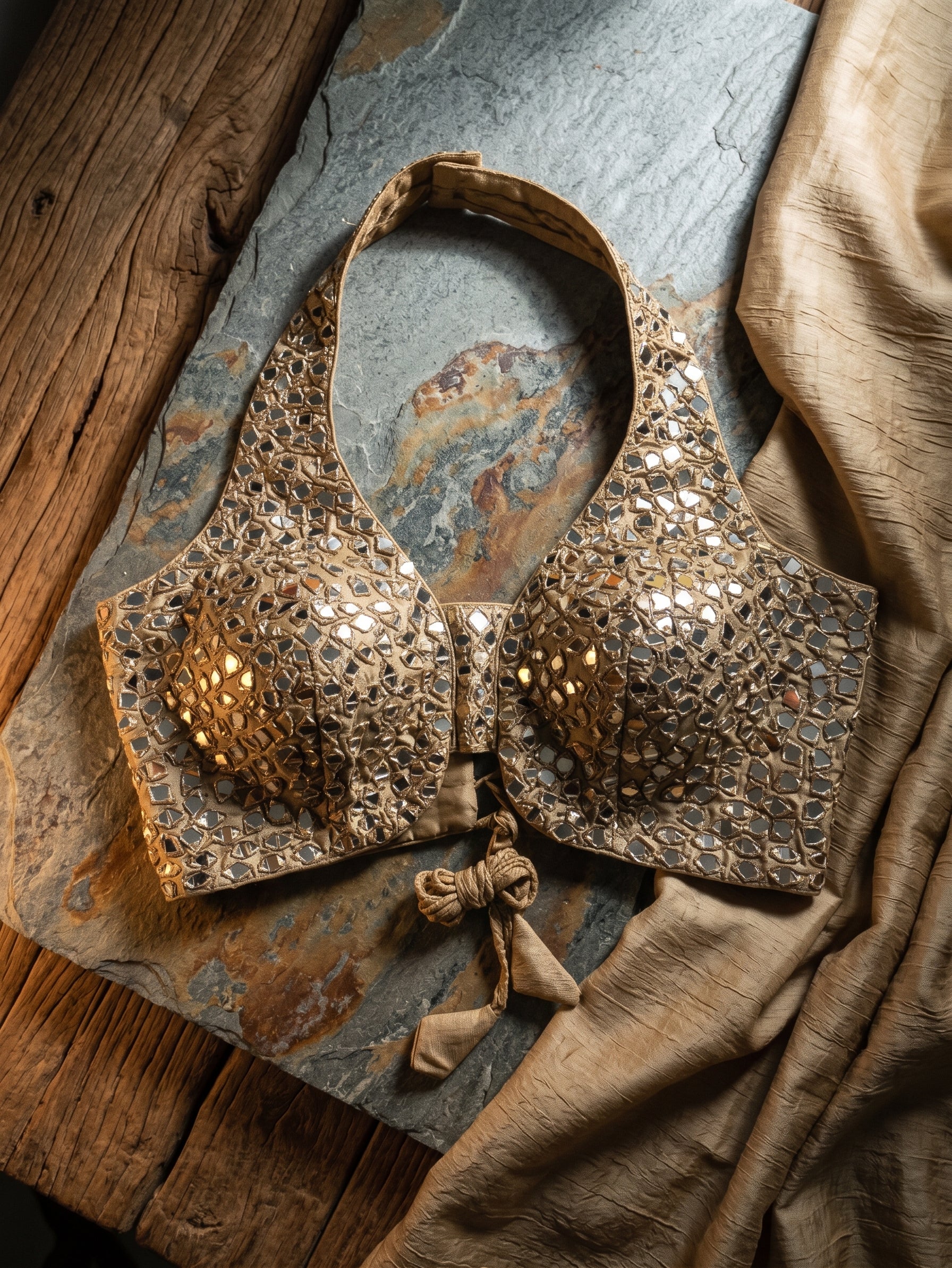 Mirror Muse Halter Blouse