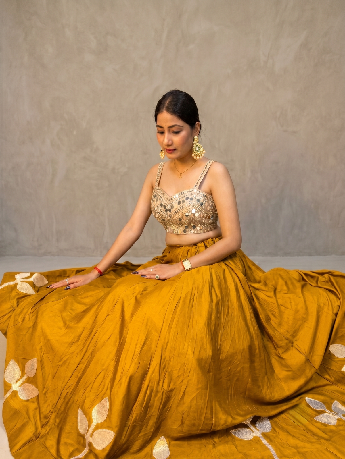 Shanaya Festive Mirror Work Lehenga