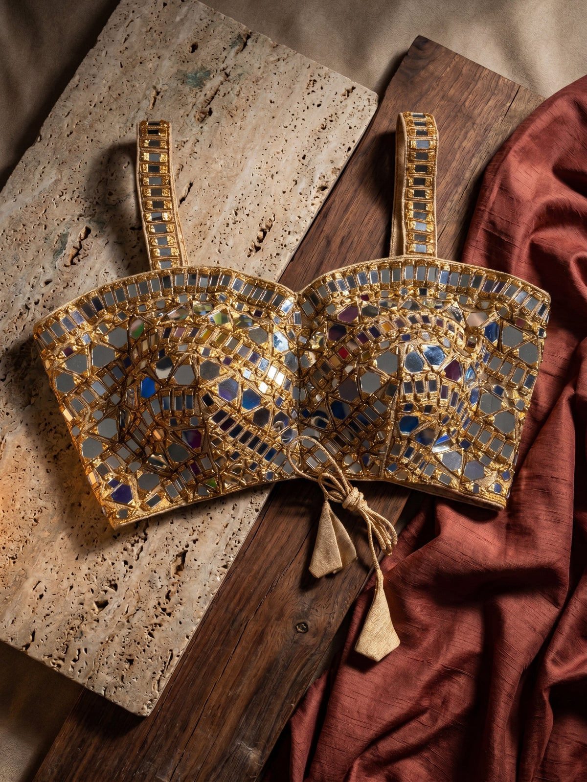 Zahira Mirror Work Blouse