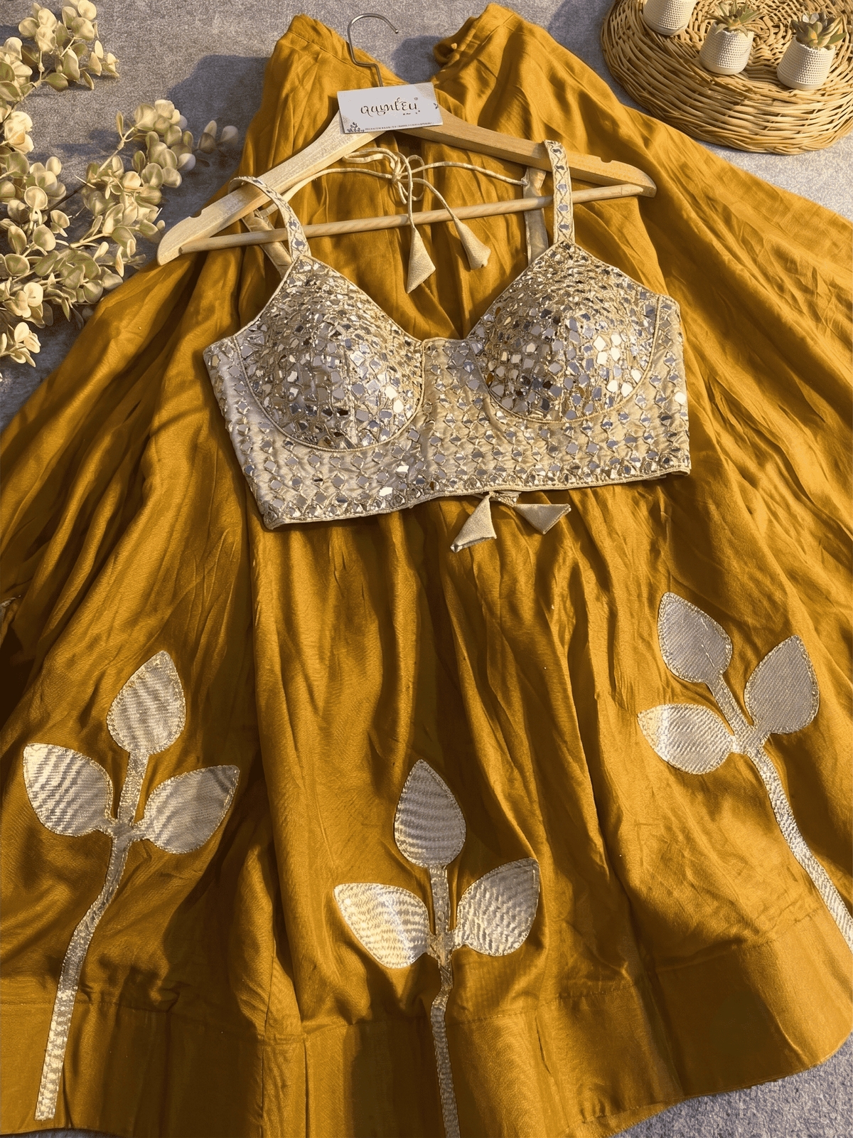 Neha Festive Mirror Work Lehenga