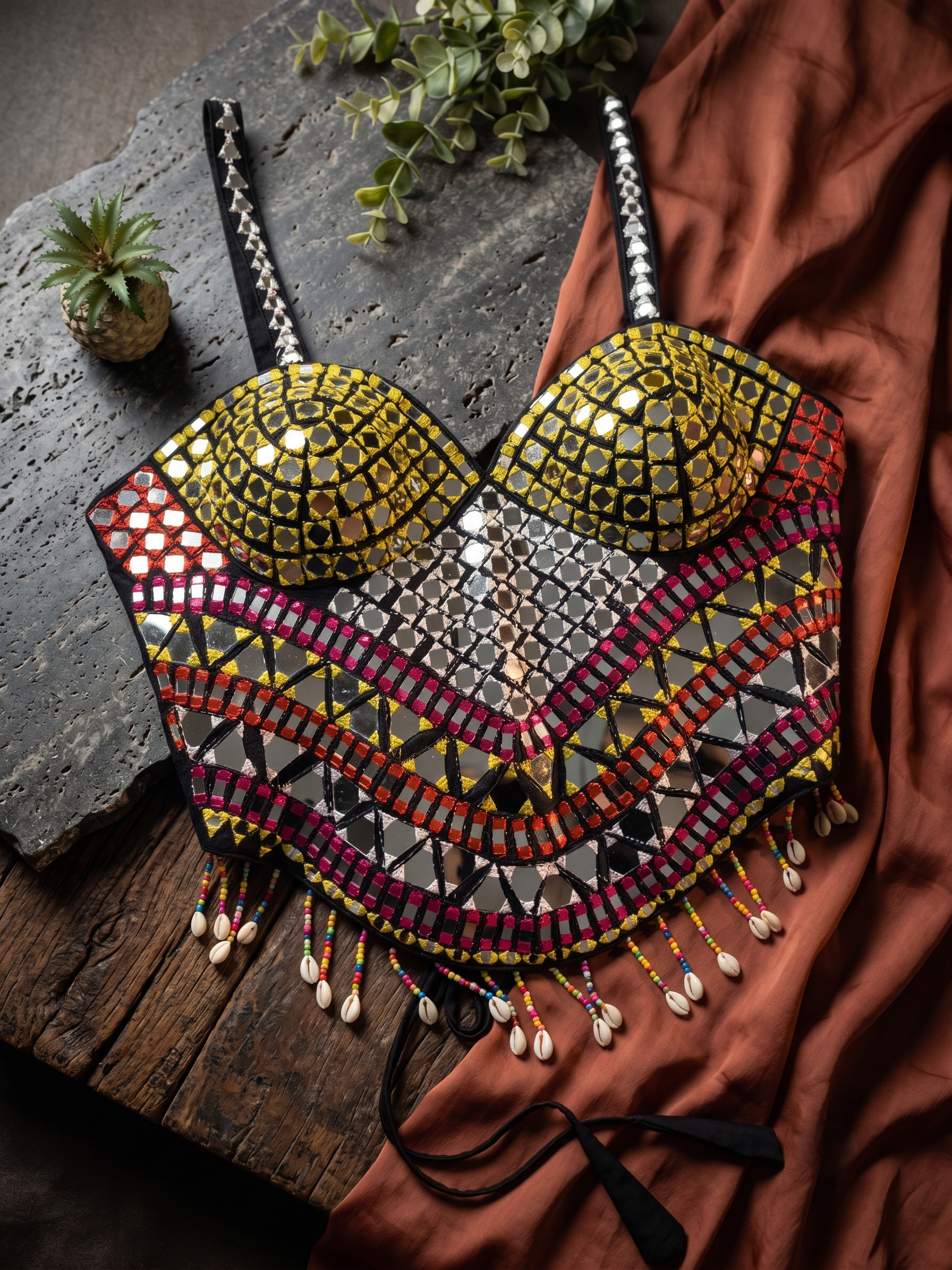 Shanaya Mirrorwork Shell Blouse