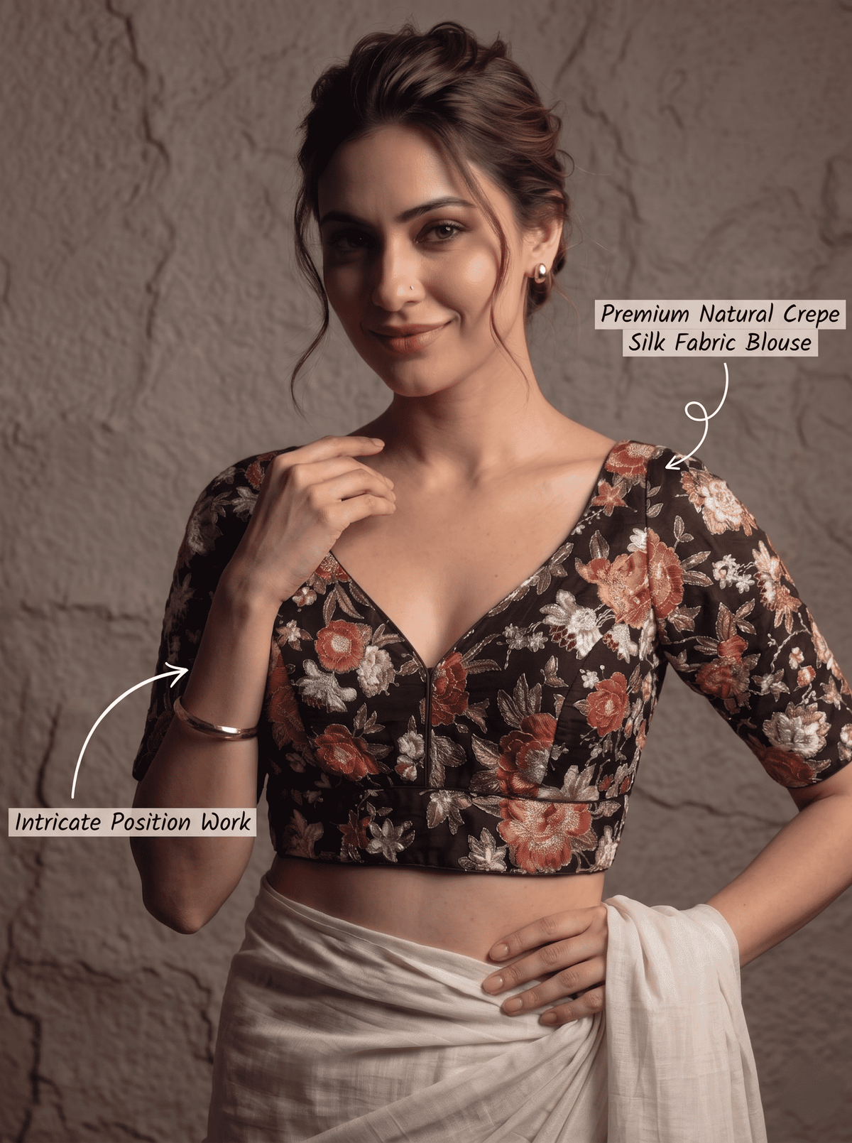 Ishani Crepe Silk Blouse