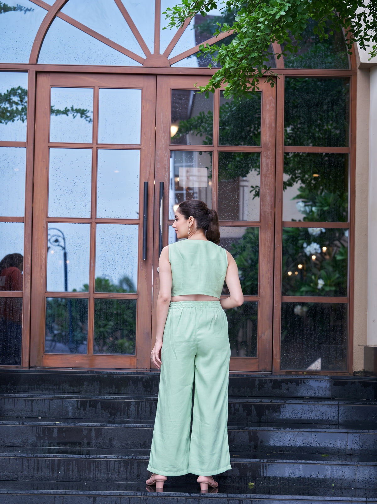 Meher Marble Fabric Dress Set