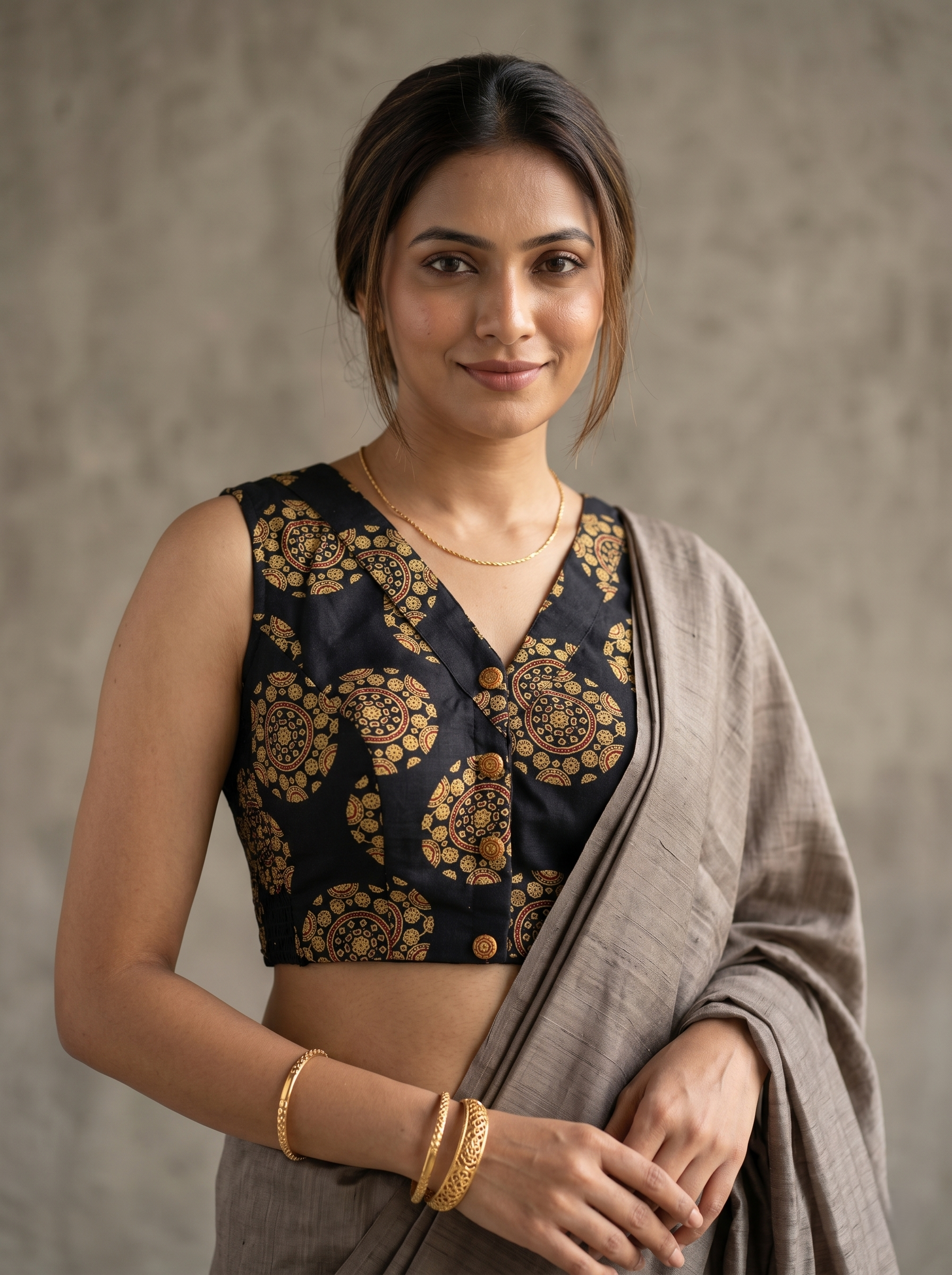 SOFT STRETCH PREMIUM COTTON BLOUSE
