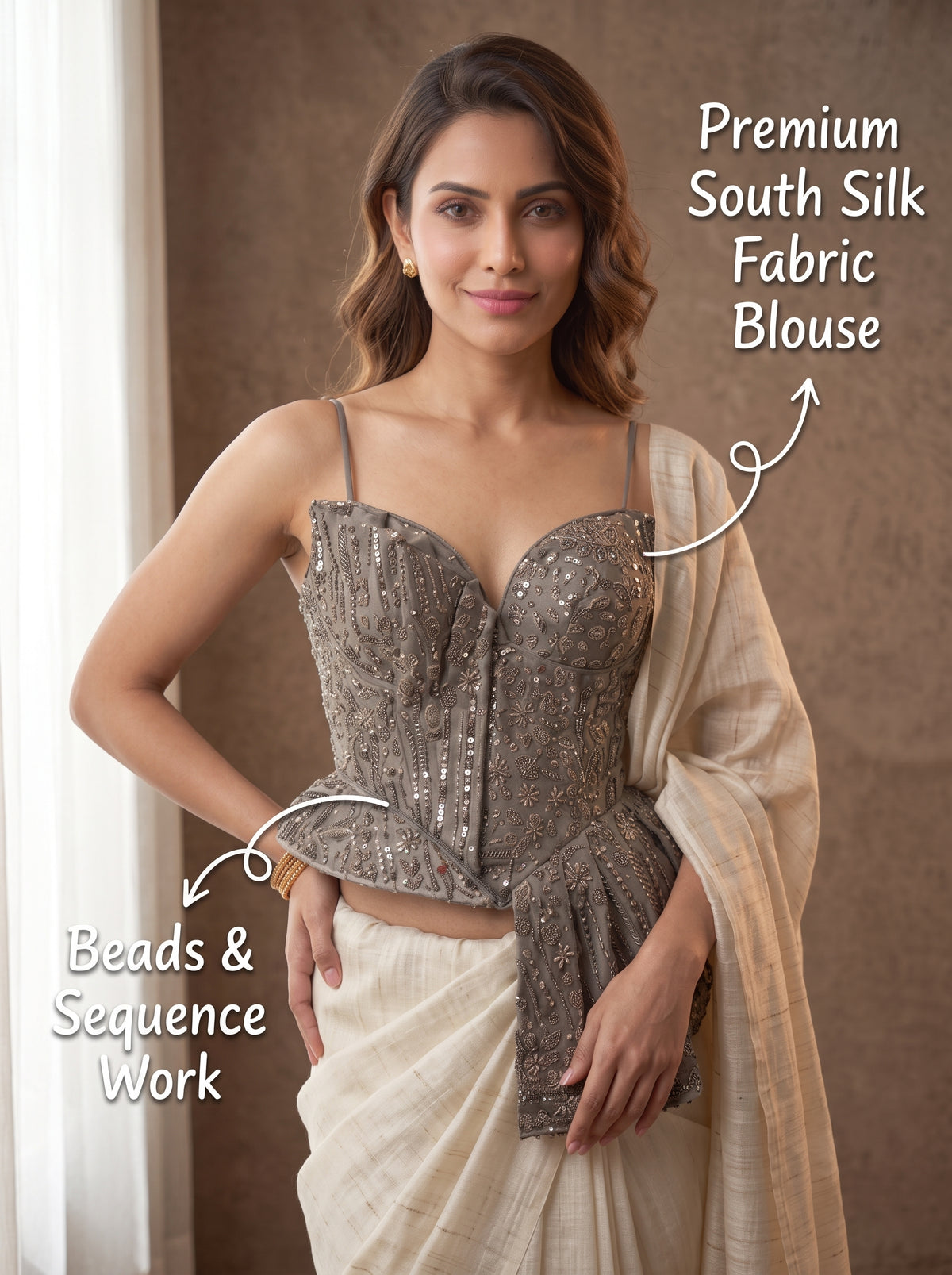 Sereia Bead Work Blouse