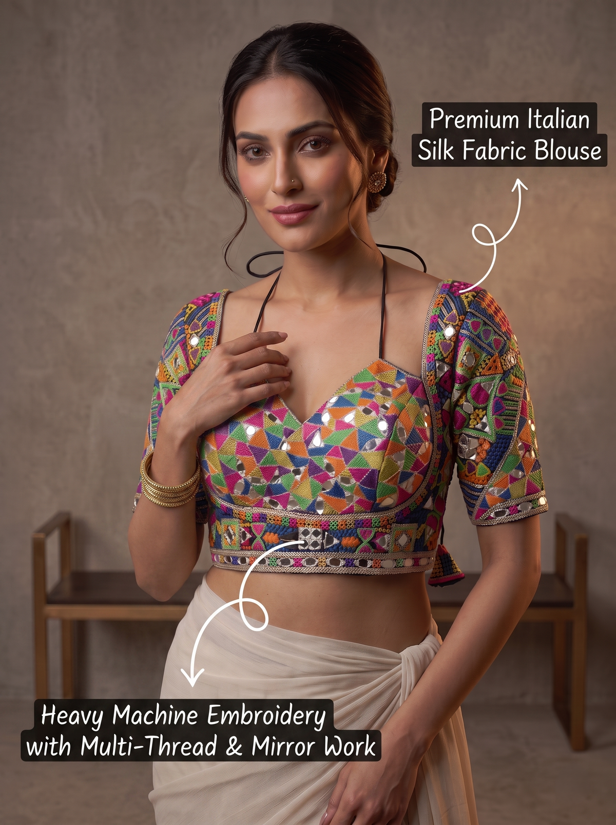 Italian Silk Garba Blouse