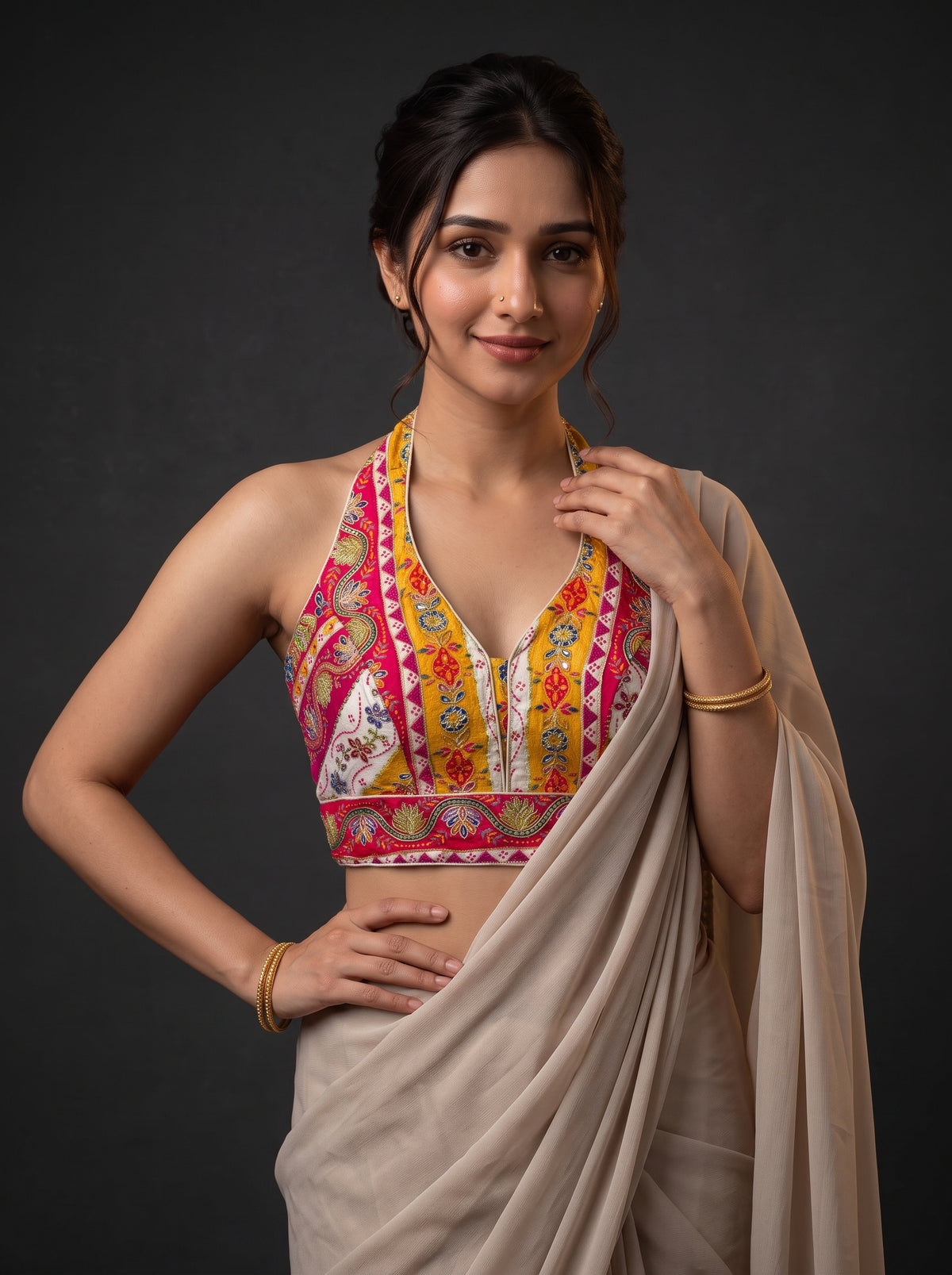 Queen Halter Neck Blouse