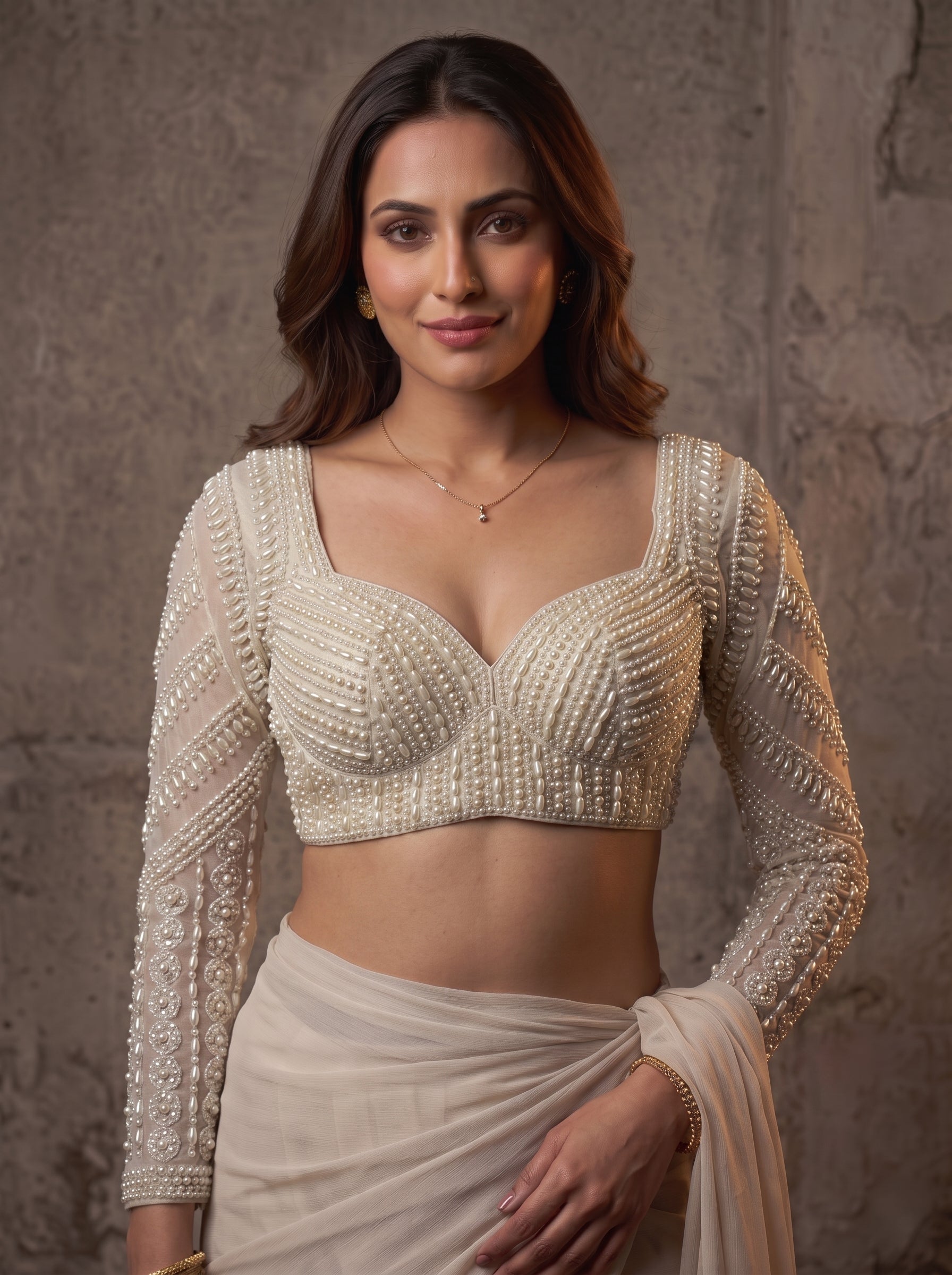 Pearlora Luxe Designer Blouse