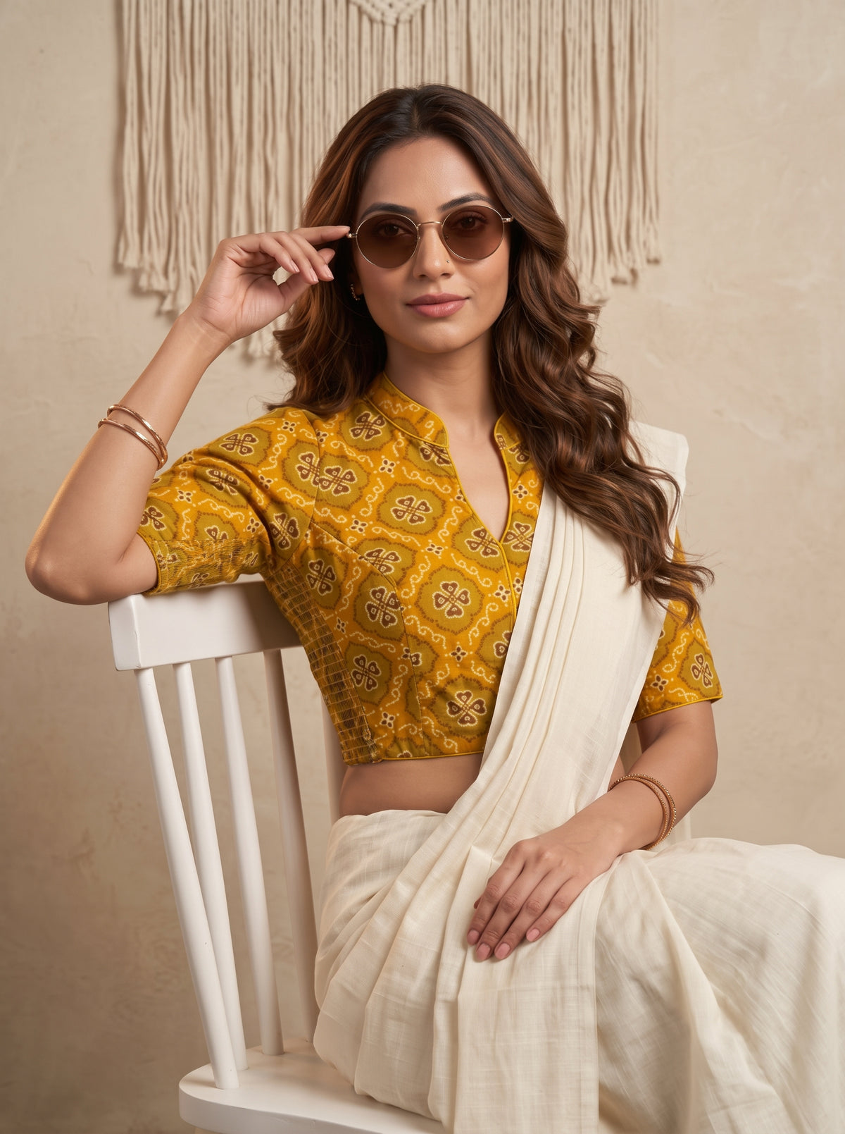 Aarohi Ajrakh Printed Blouse