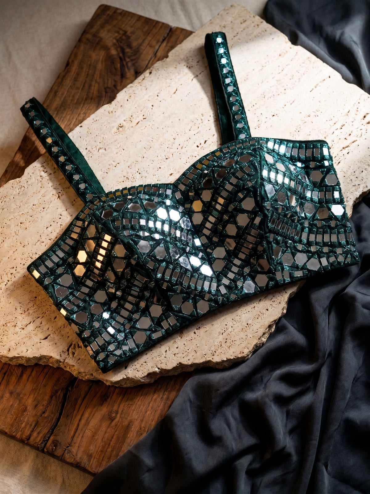 Zahira Mirror Work Blouse