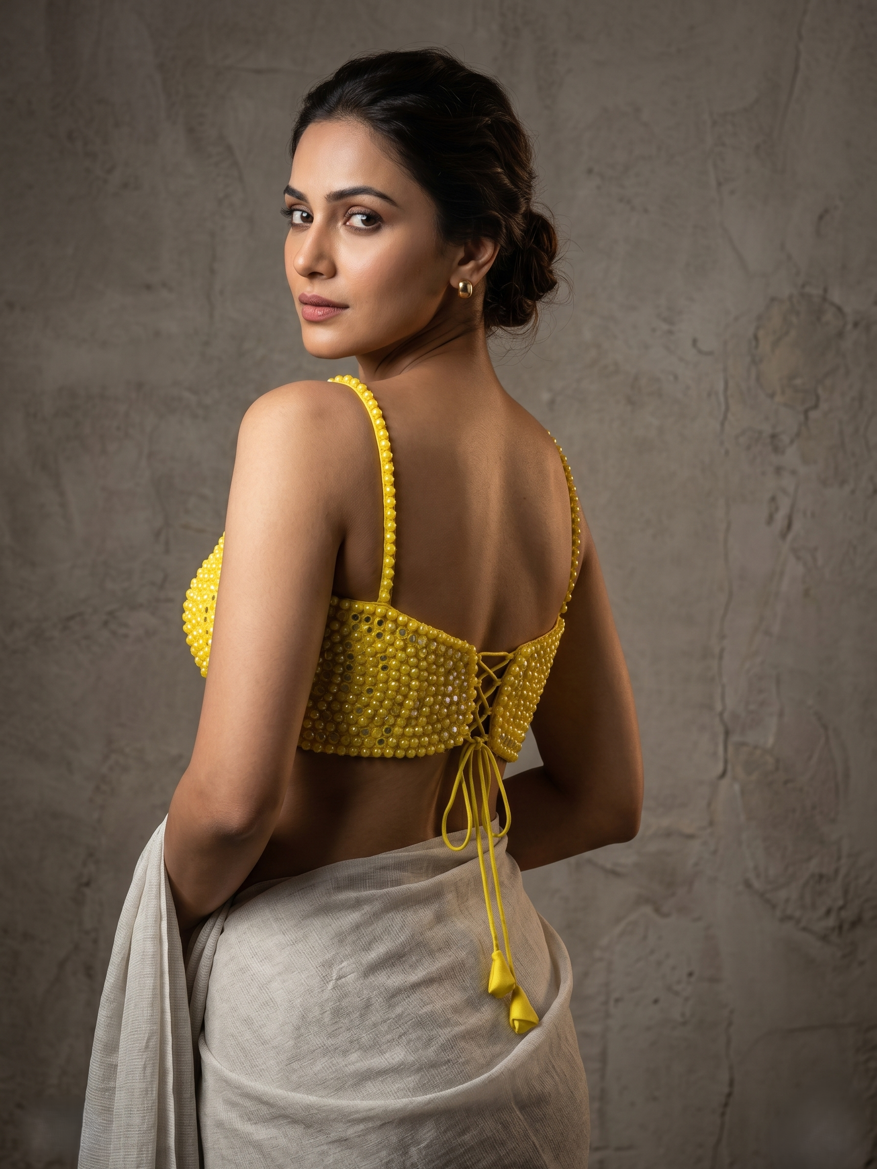 Designer Pearl Bead Work Blouse