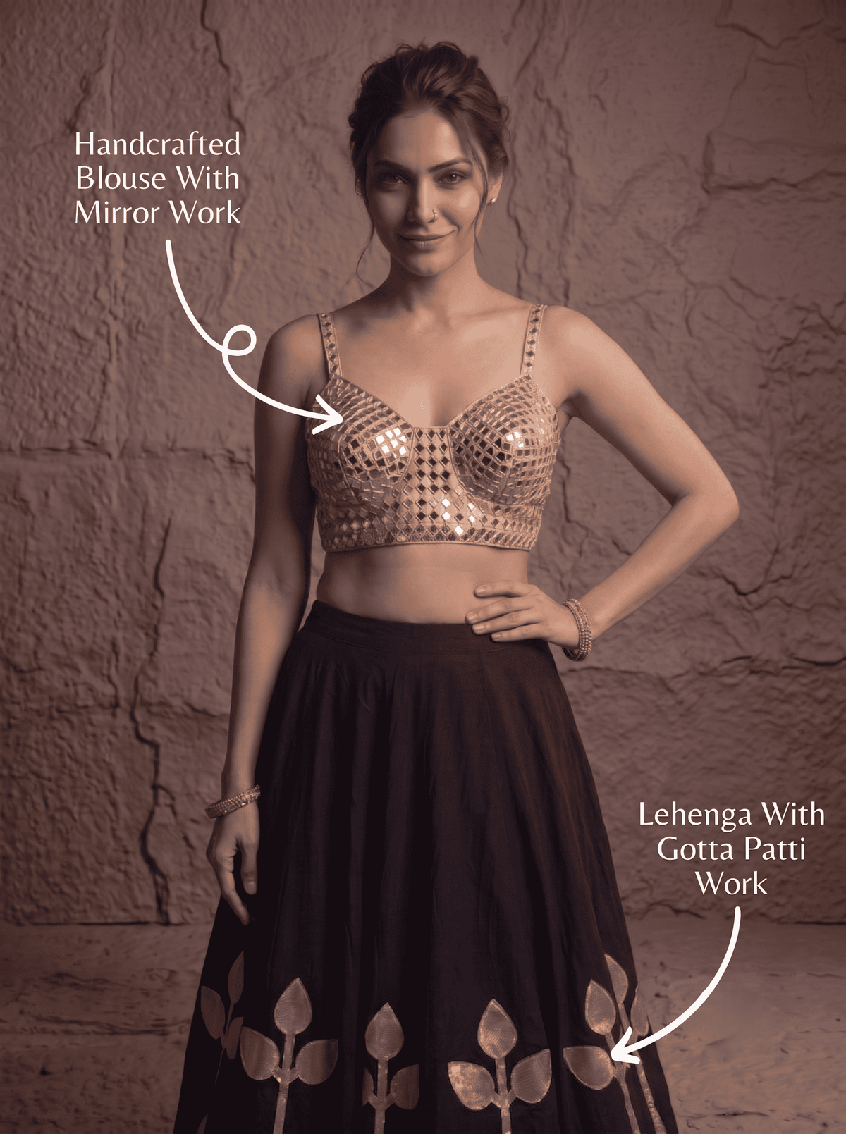 Neha Festive Mirror Work Lehenga