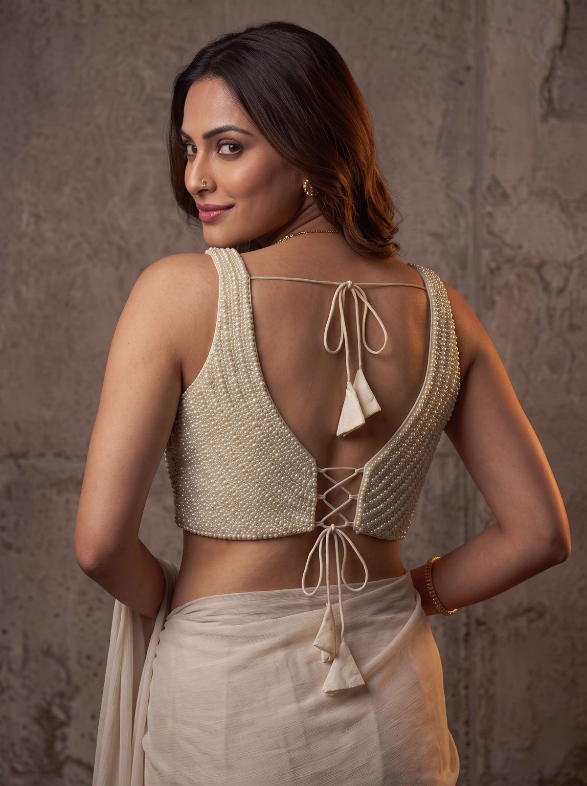Rashmika Pearl Glam Blouse