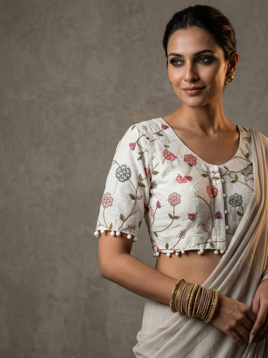 Cotton Coller Blouse