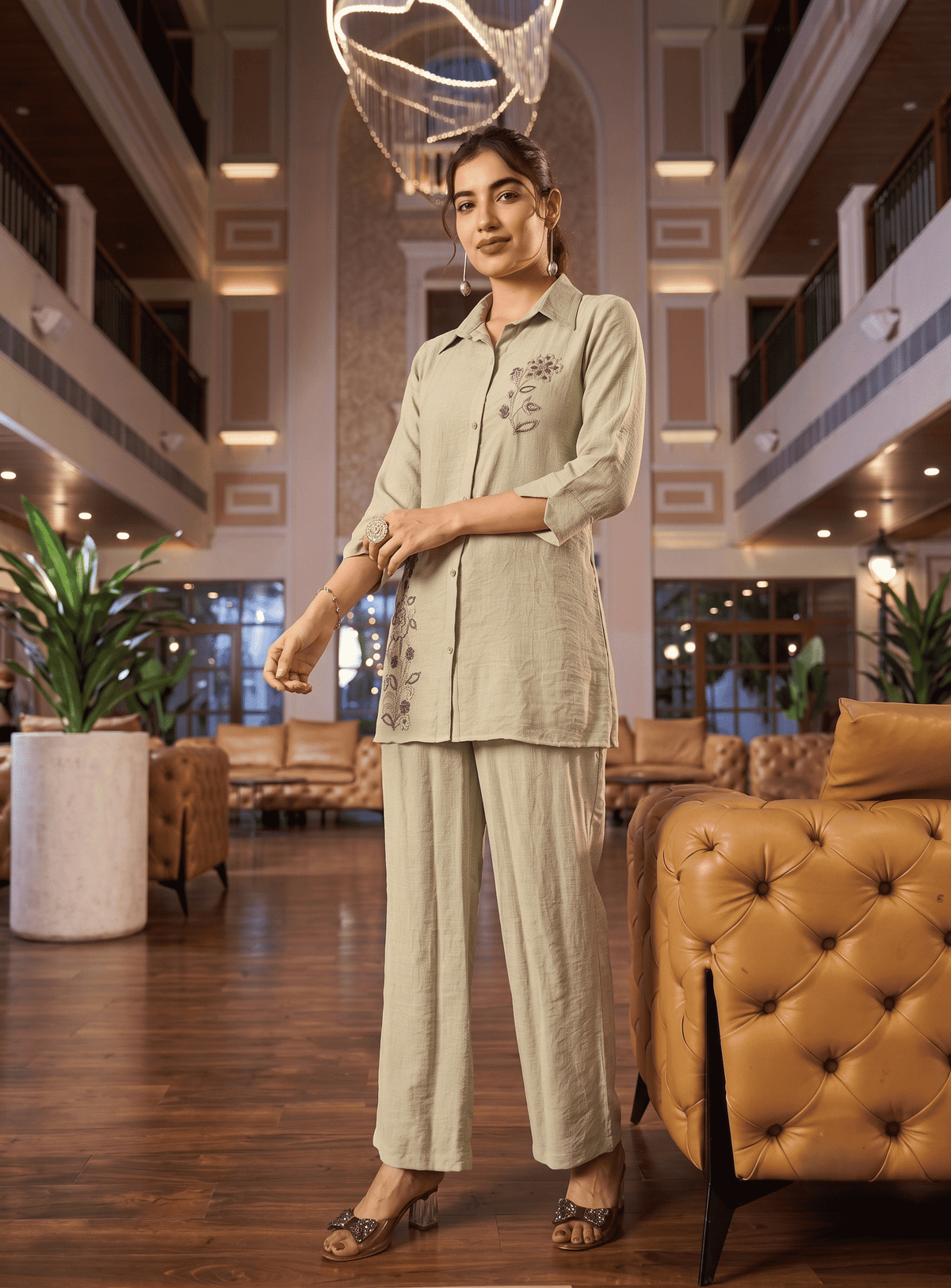 Luxe Koyo Chiffon Co-Ord Set