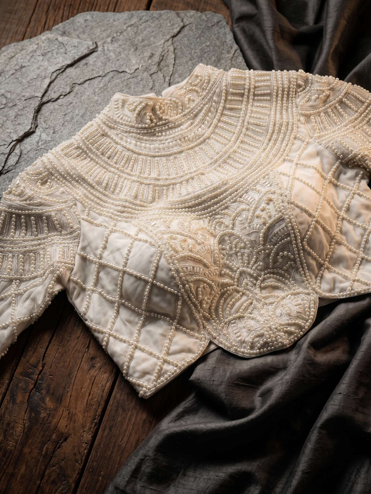 Moti Royale Net Full Sleeves Blouse